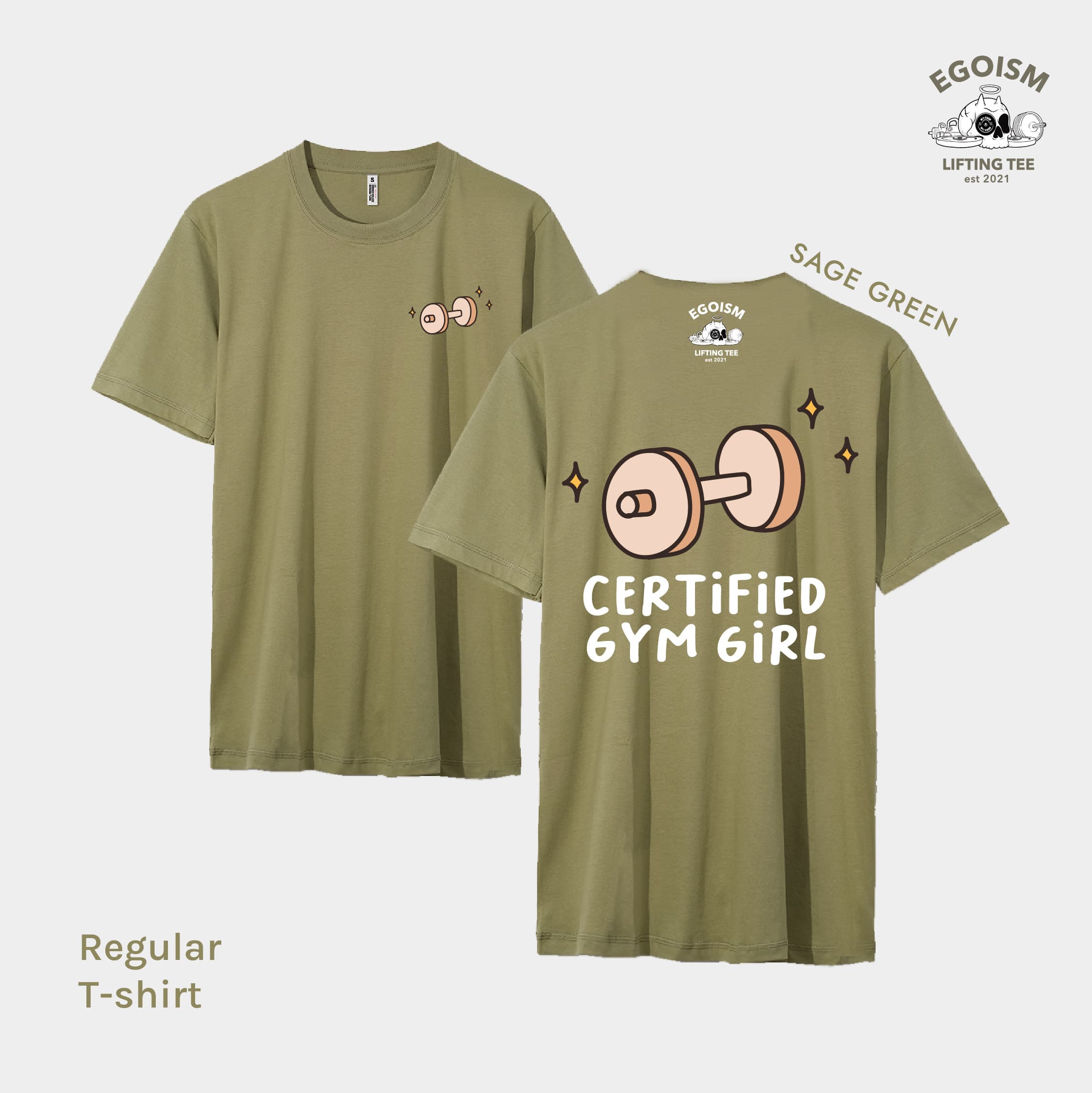 certified gym girl tshirt 50