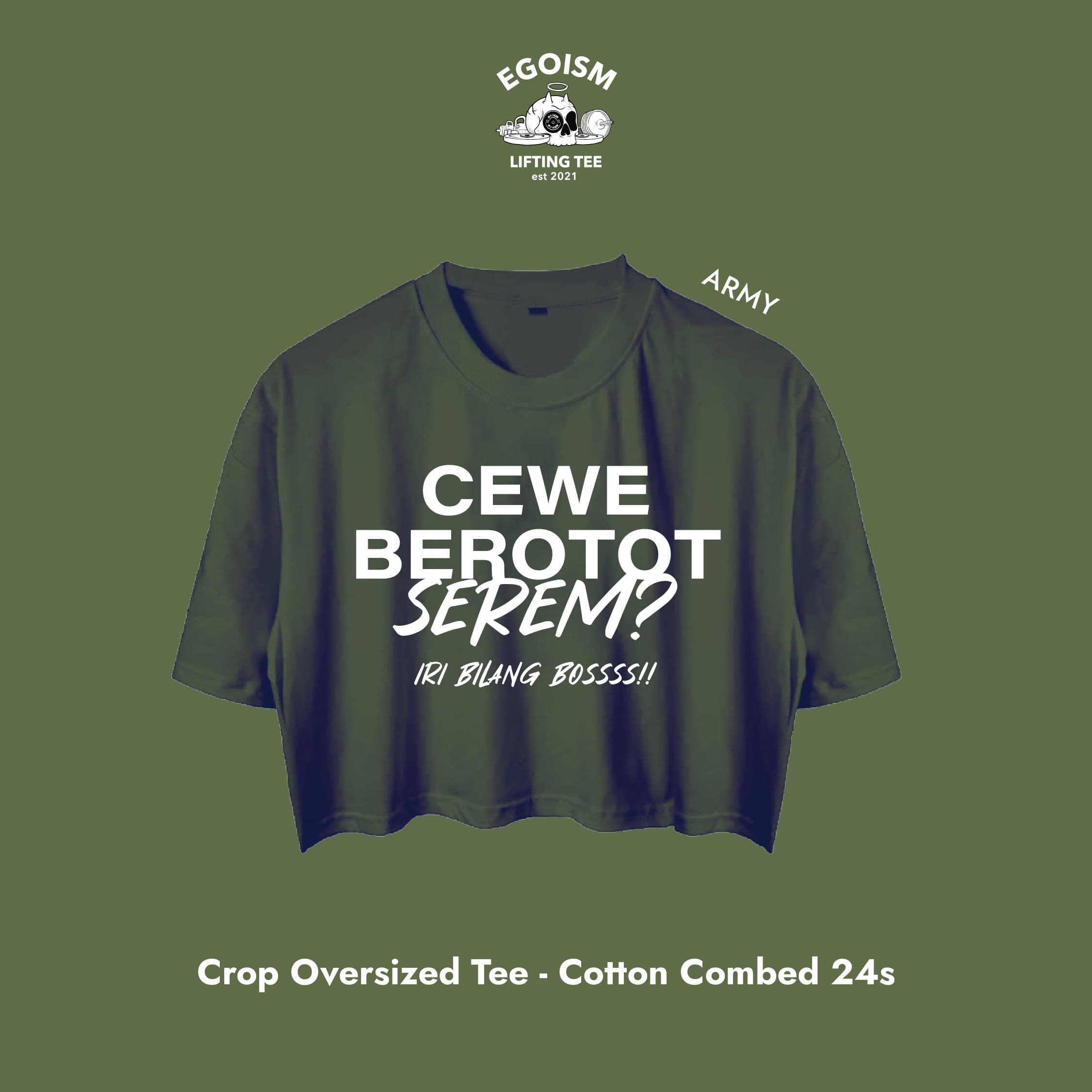 cewe berotot tshirt