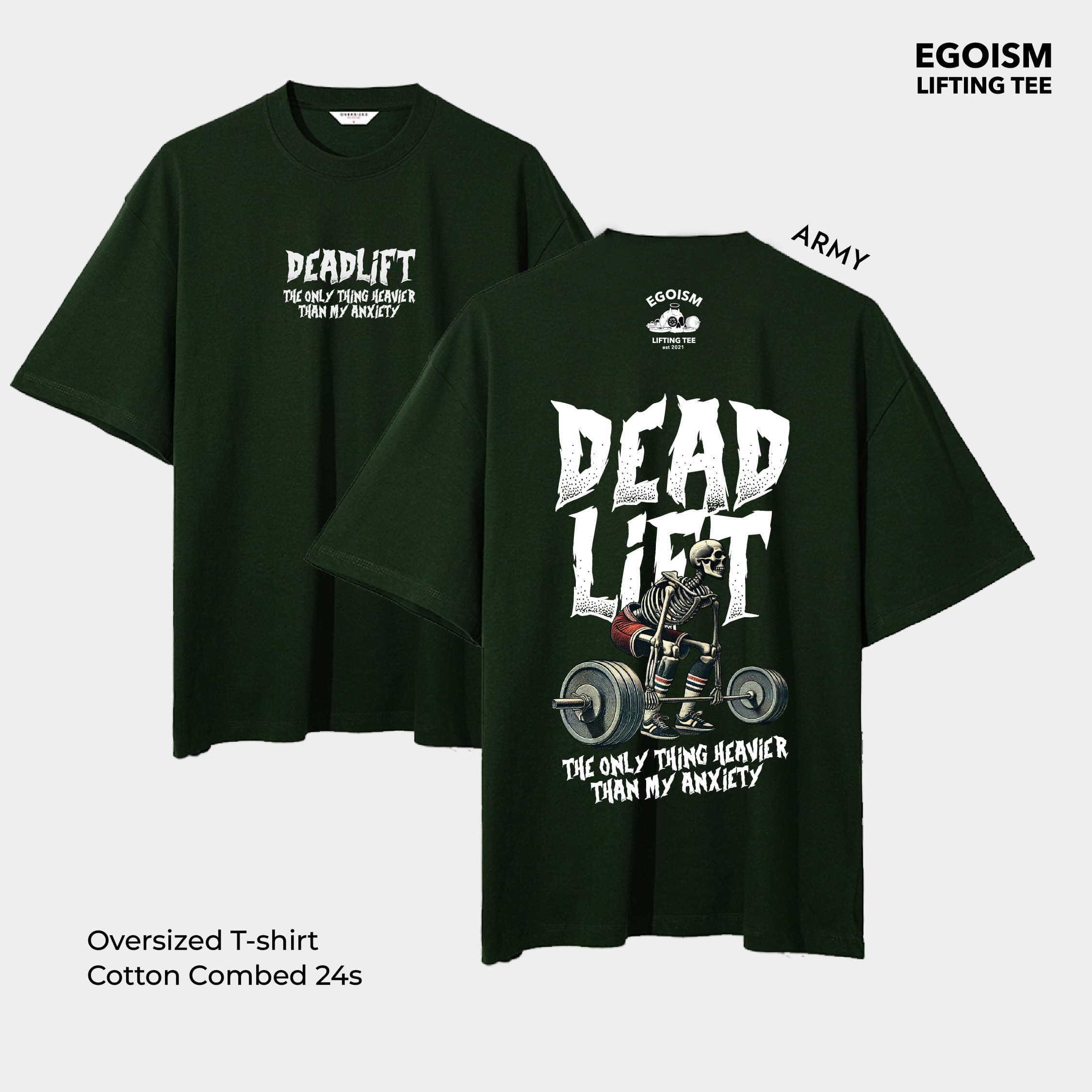 Deadlift anxiety tshirt 36