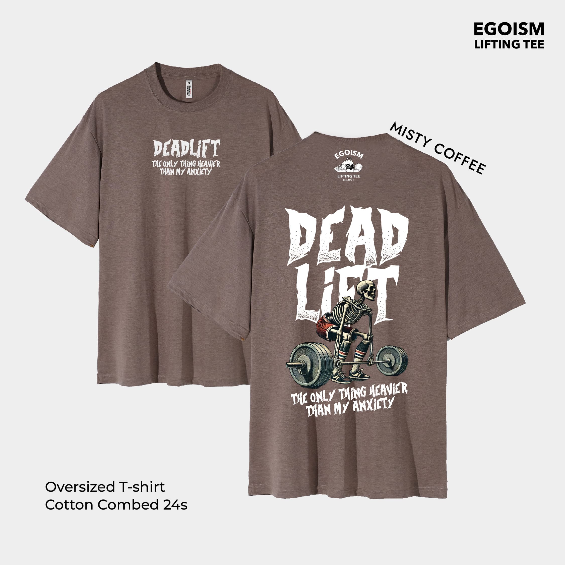 Deadlift anxiety tshirt 40