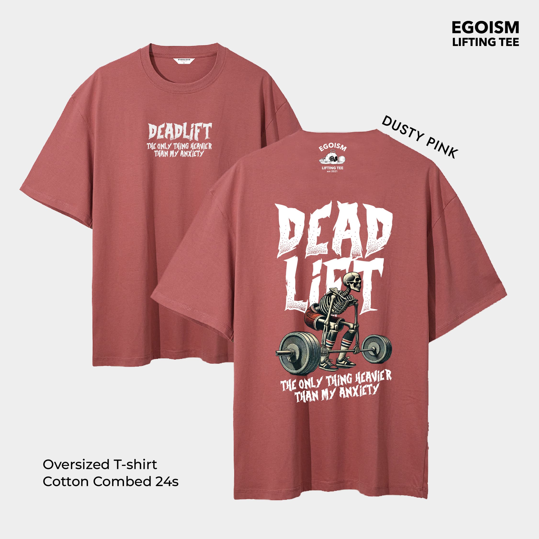 Deadlift anxiety tshirt 42