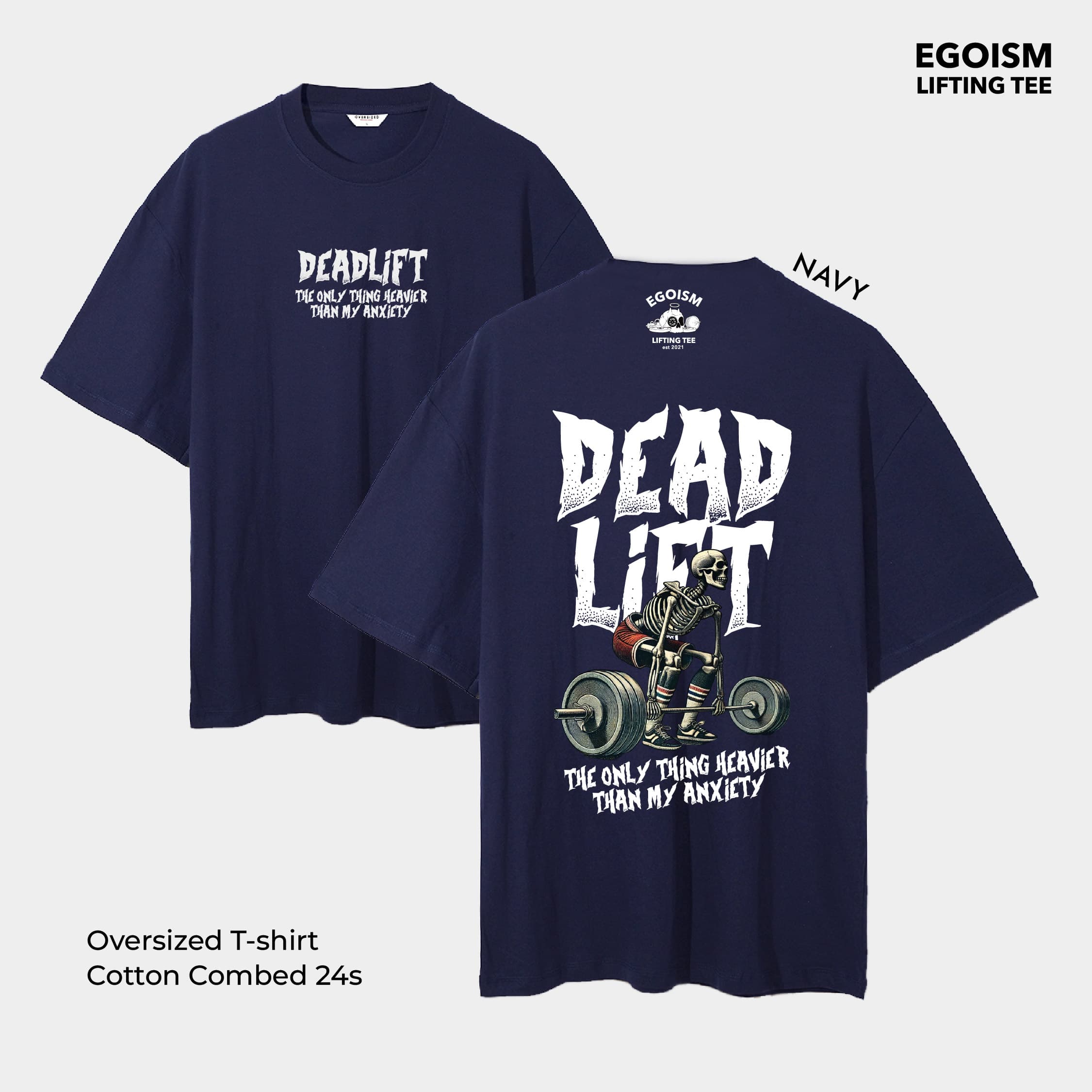 Deadlift anxiety tshirt 45