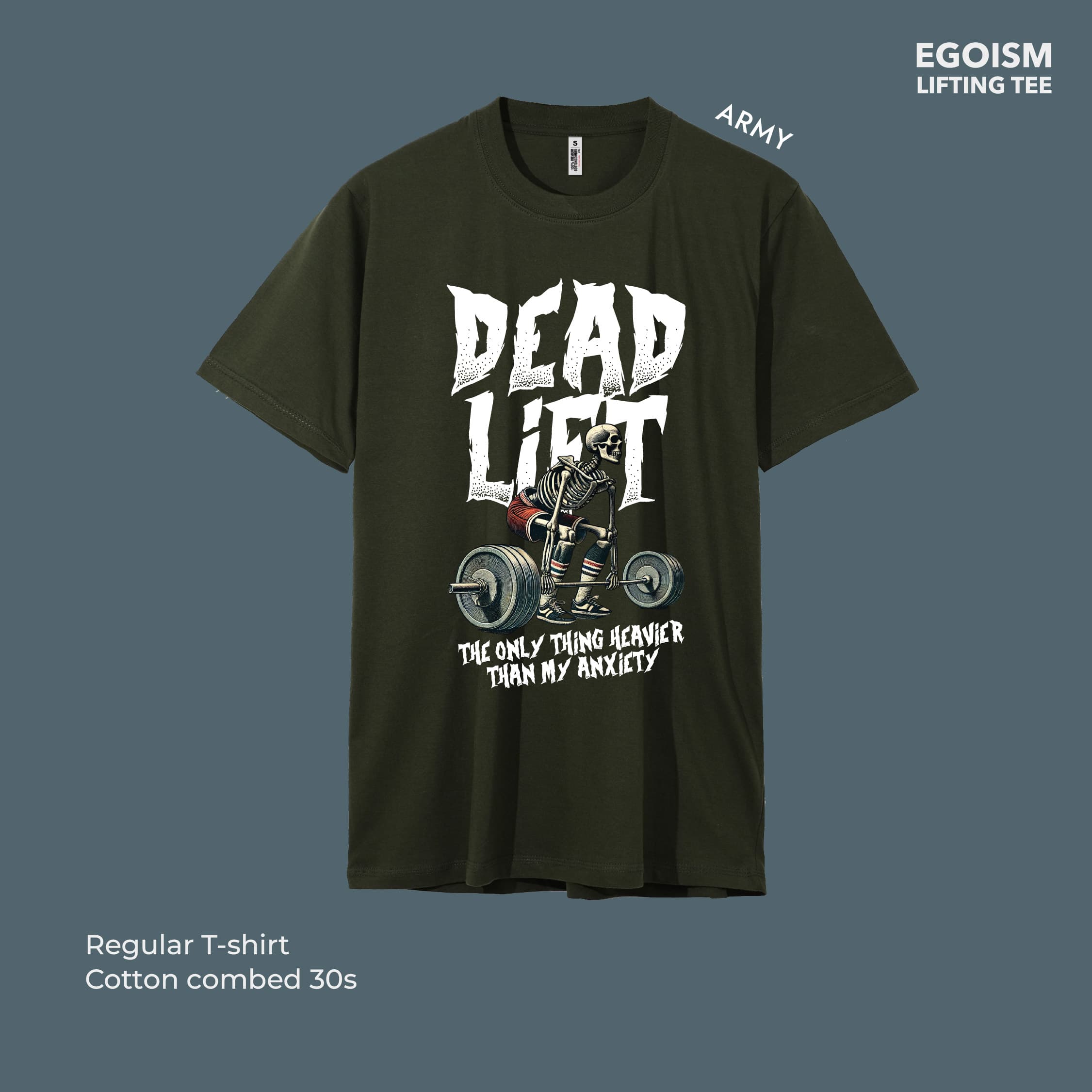 Deadlift anxiety tshirt 48
