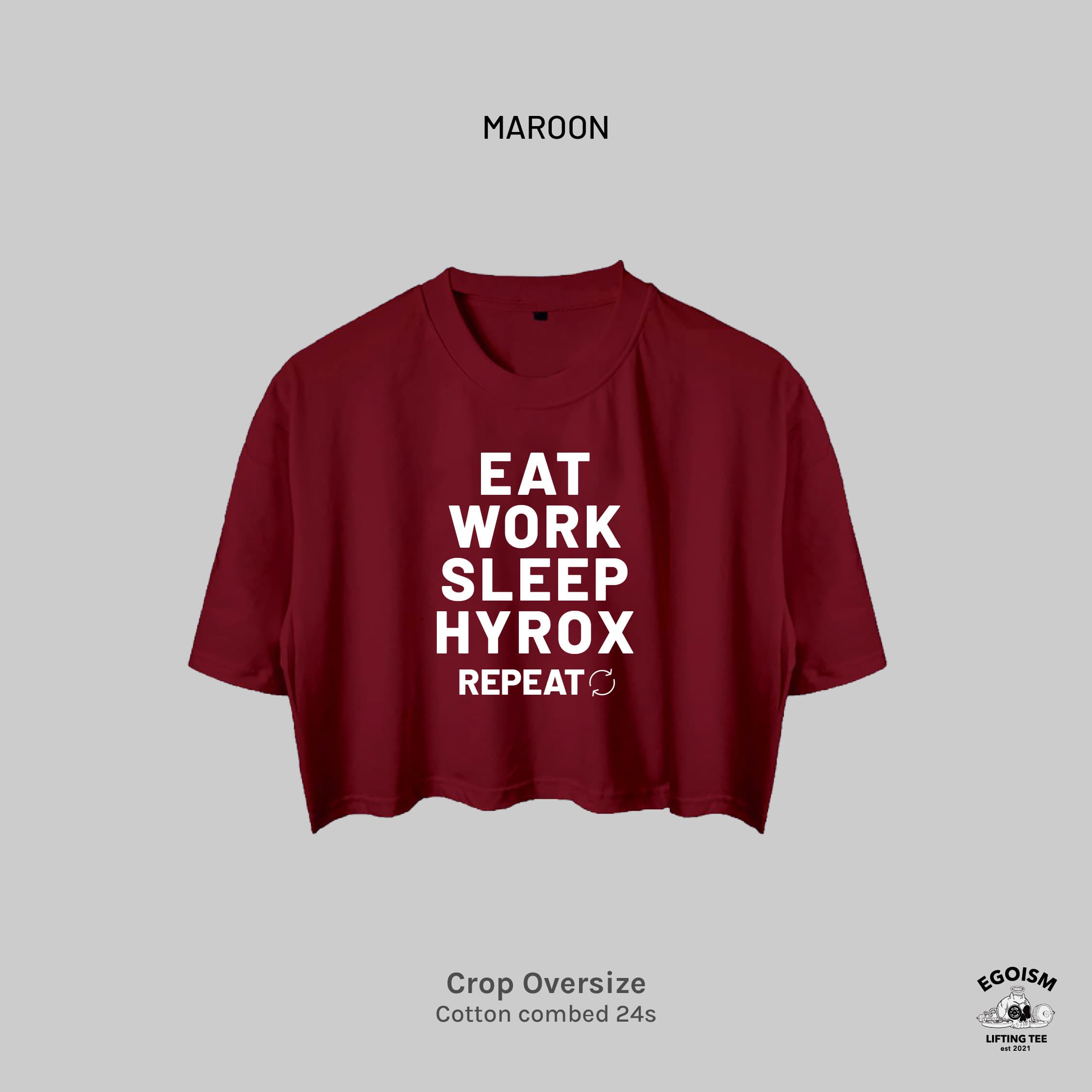 EAT SLEEP HYROX - CROP OVERSIZE 2