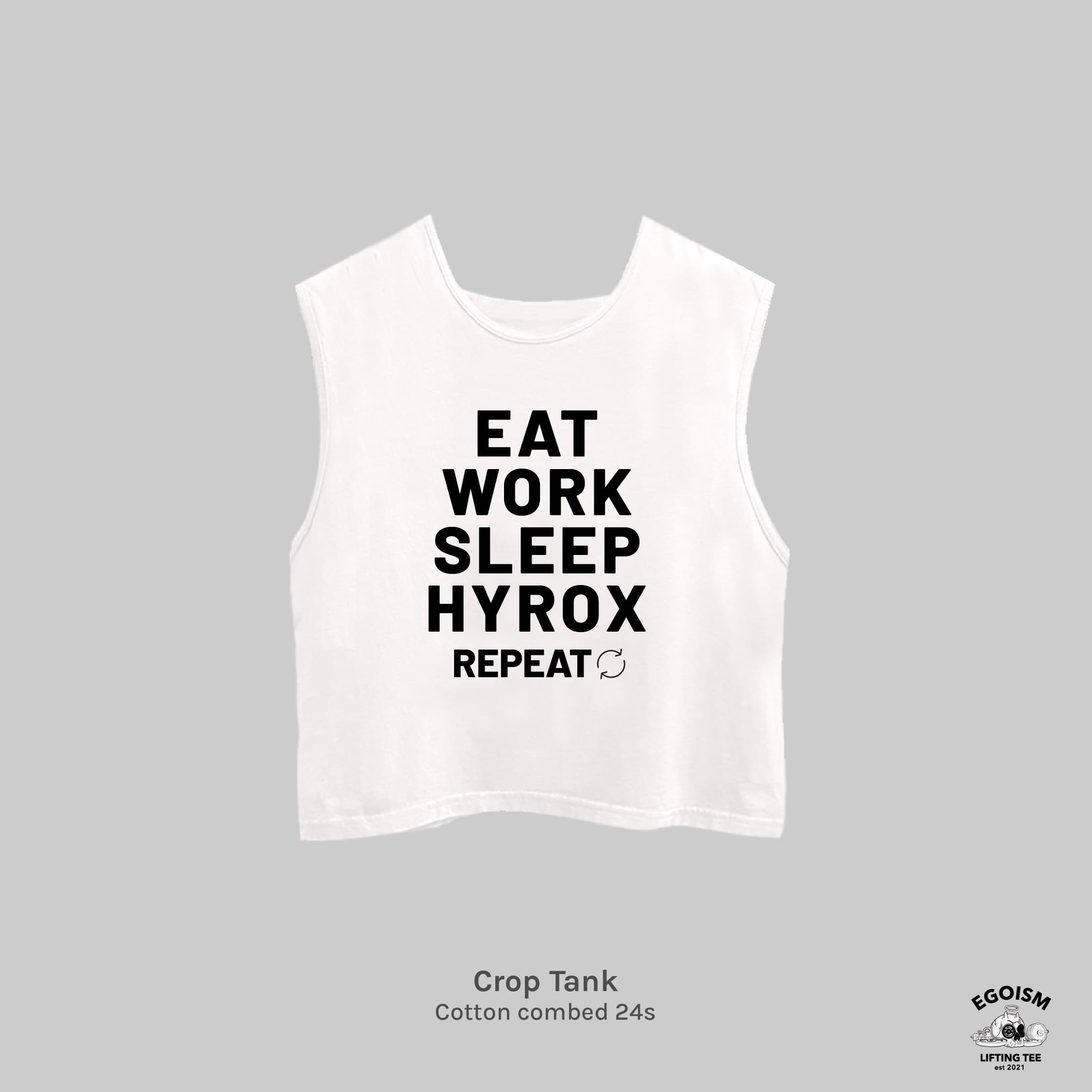 EAT SLEEP HYROX - CROP REGULAR FIT