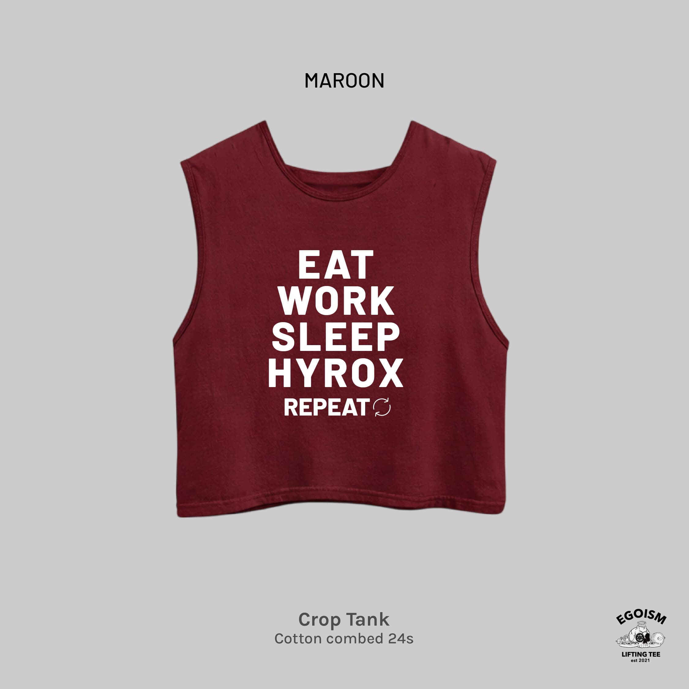 EAT SLEEP HYROX - CROP REGULAR FIT 2