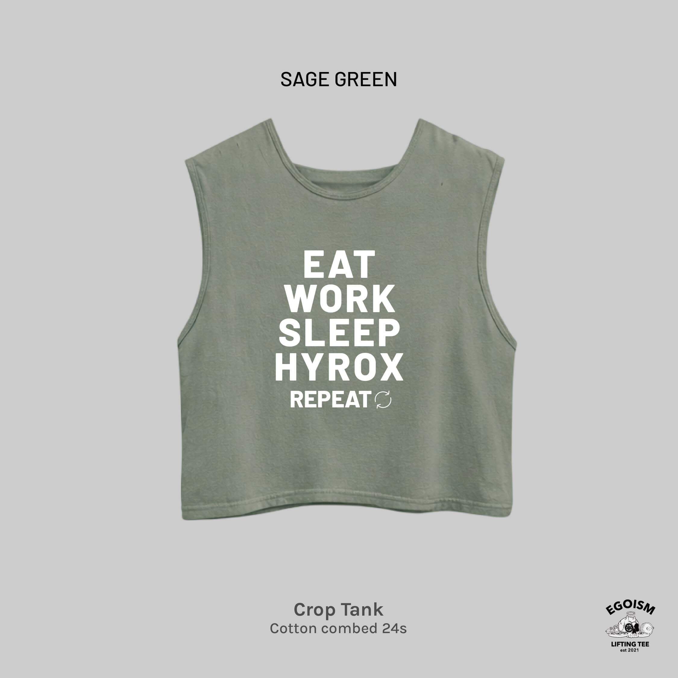 EAT SLEEP HYROX - CROP REGULAR FIT 3