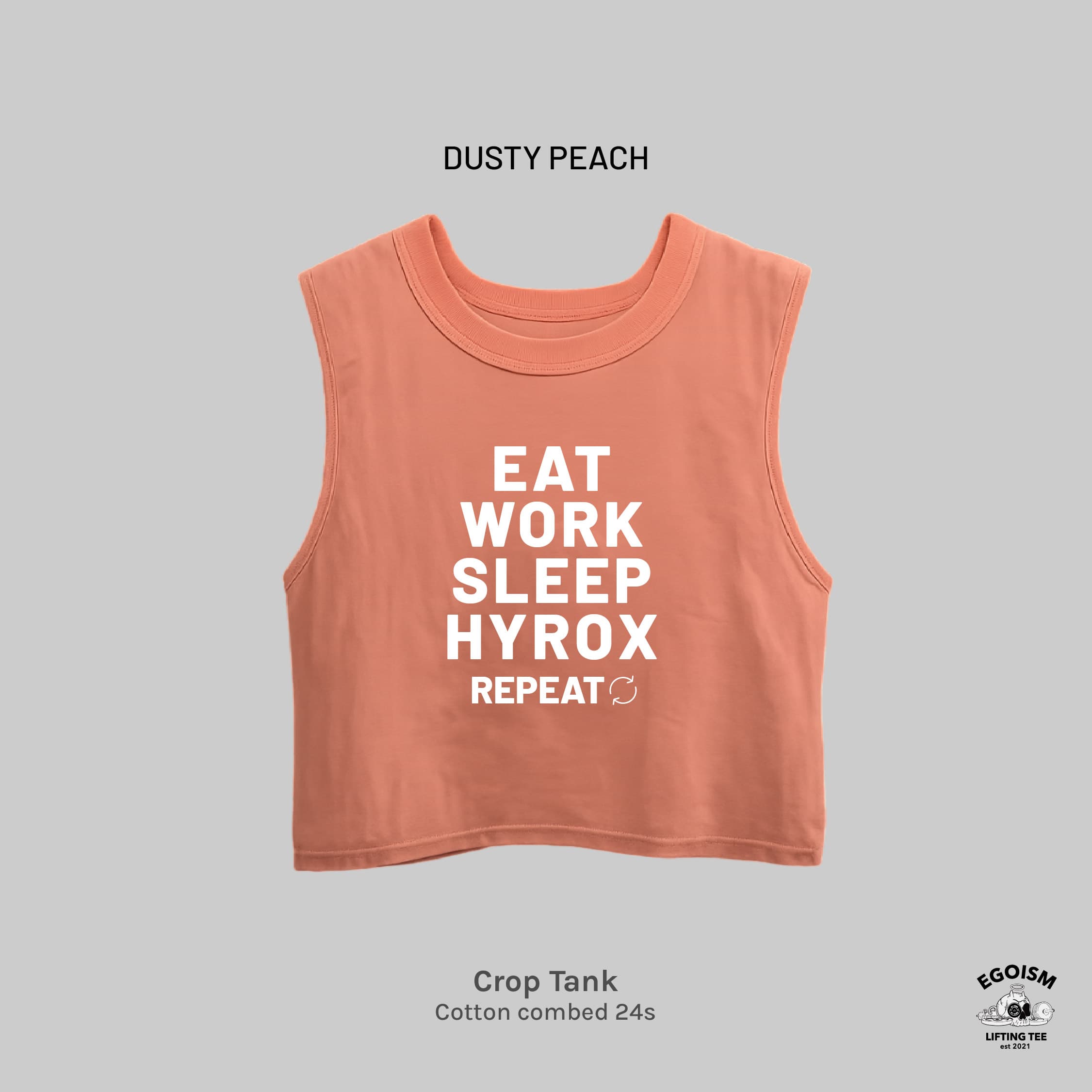 EAT SLEEP HYROX - CROP REGULAR FIT 4