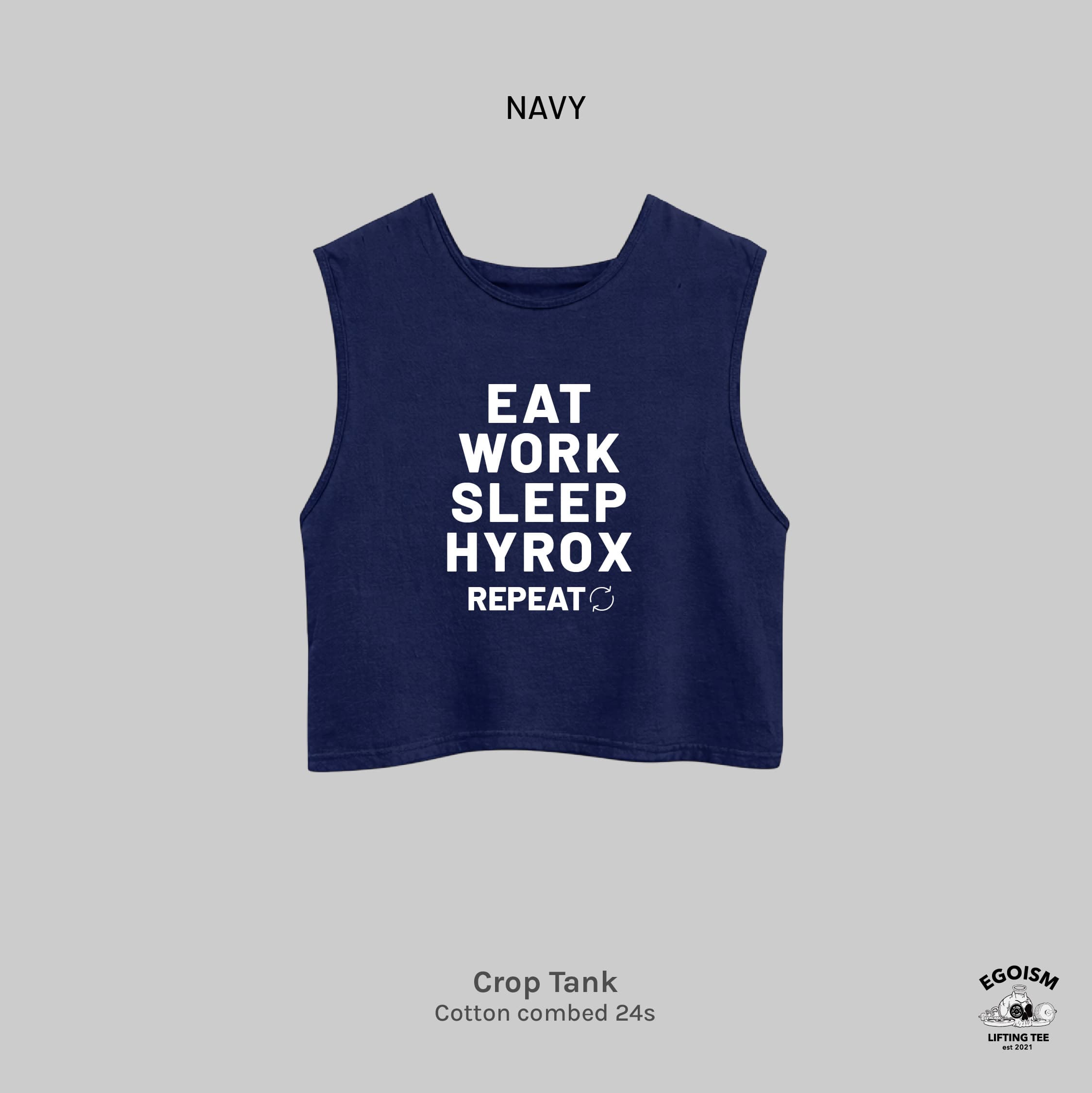 EAT SLEEP HYROX - CROP REGULAR FIT 5