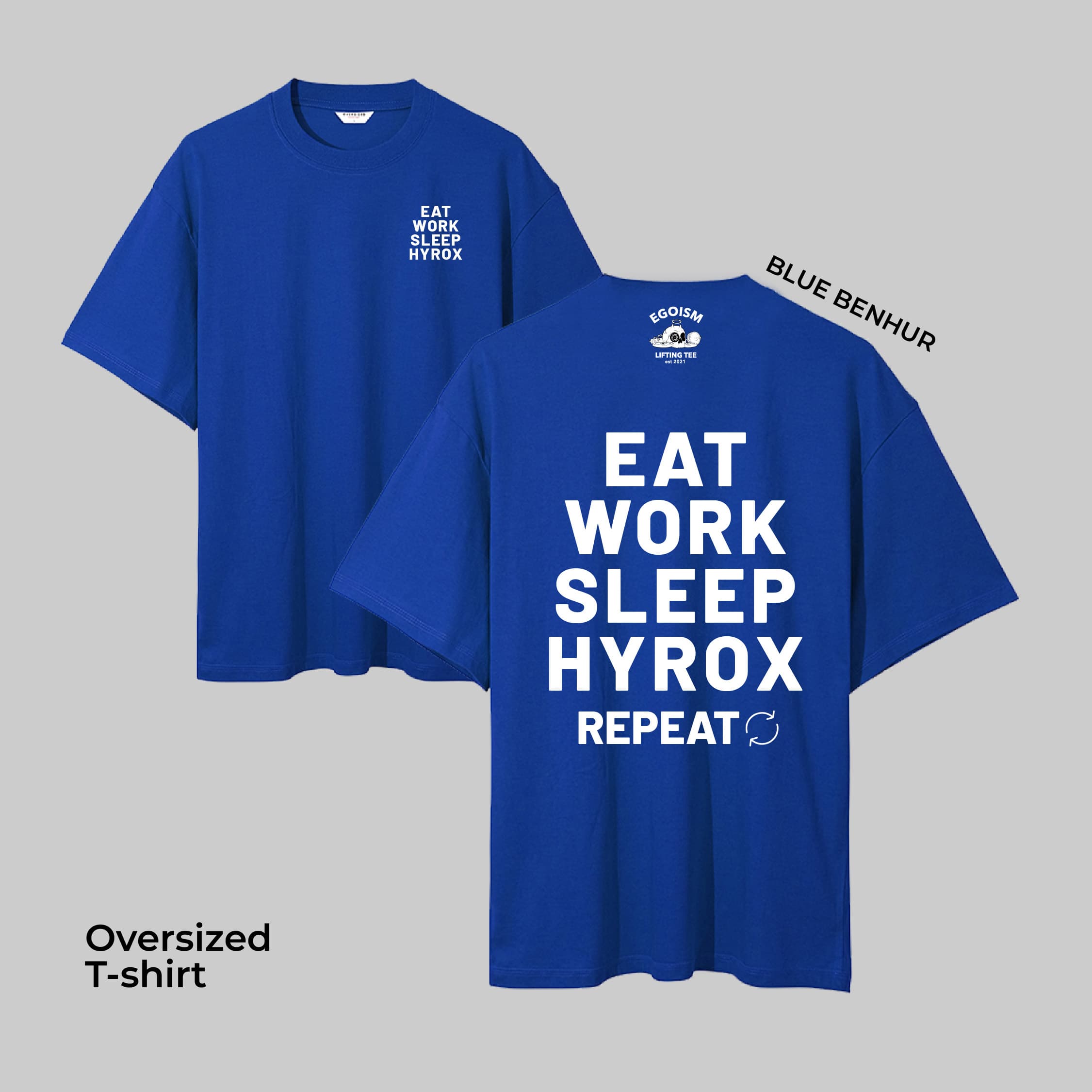 EAT SLEEP HYROX - OVERSIZED TSHIRT