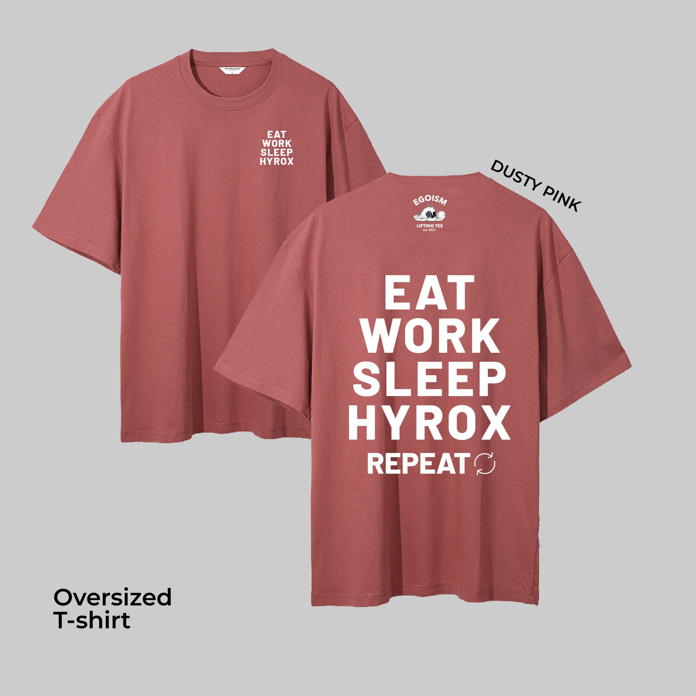 EAT SLEEP HYROX - OVERSIZED TSHIRT alternate