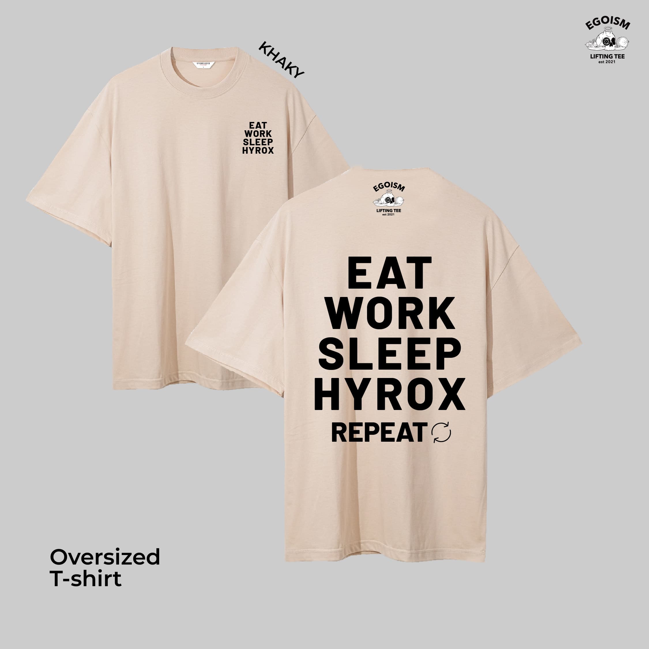 EAT SLEEP HYROX - OVERSIZED TSHIRT 4