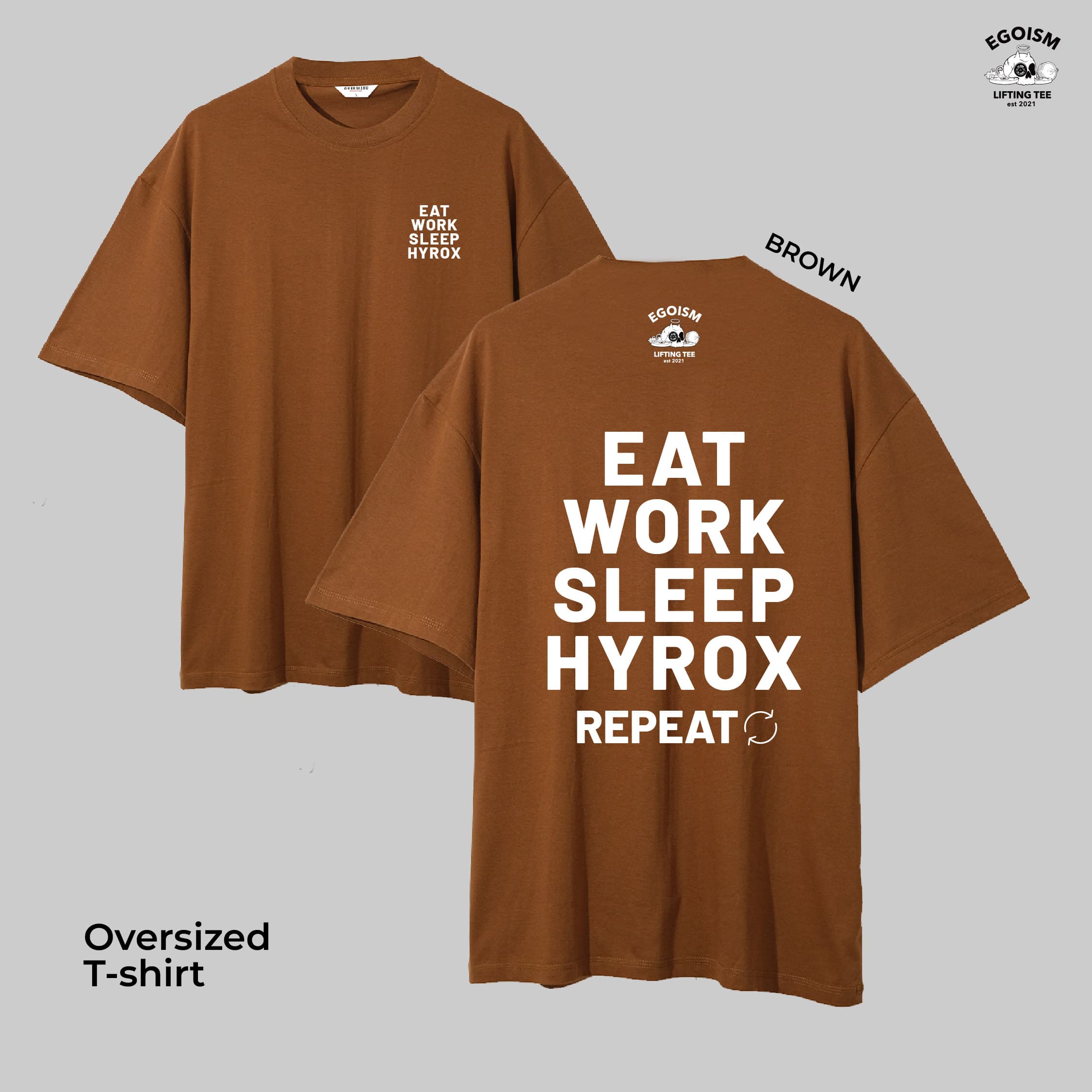 EAT SLEEP HYROX - OVERSIZED TSHIRT 5