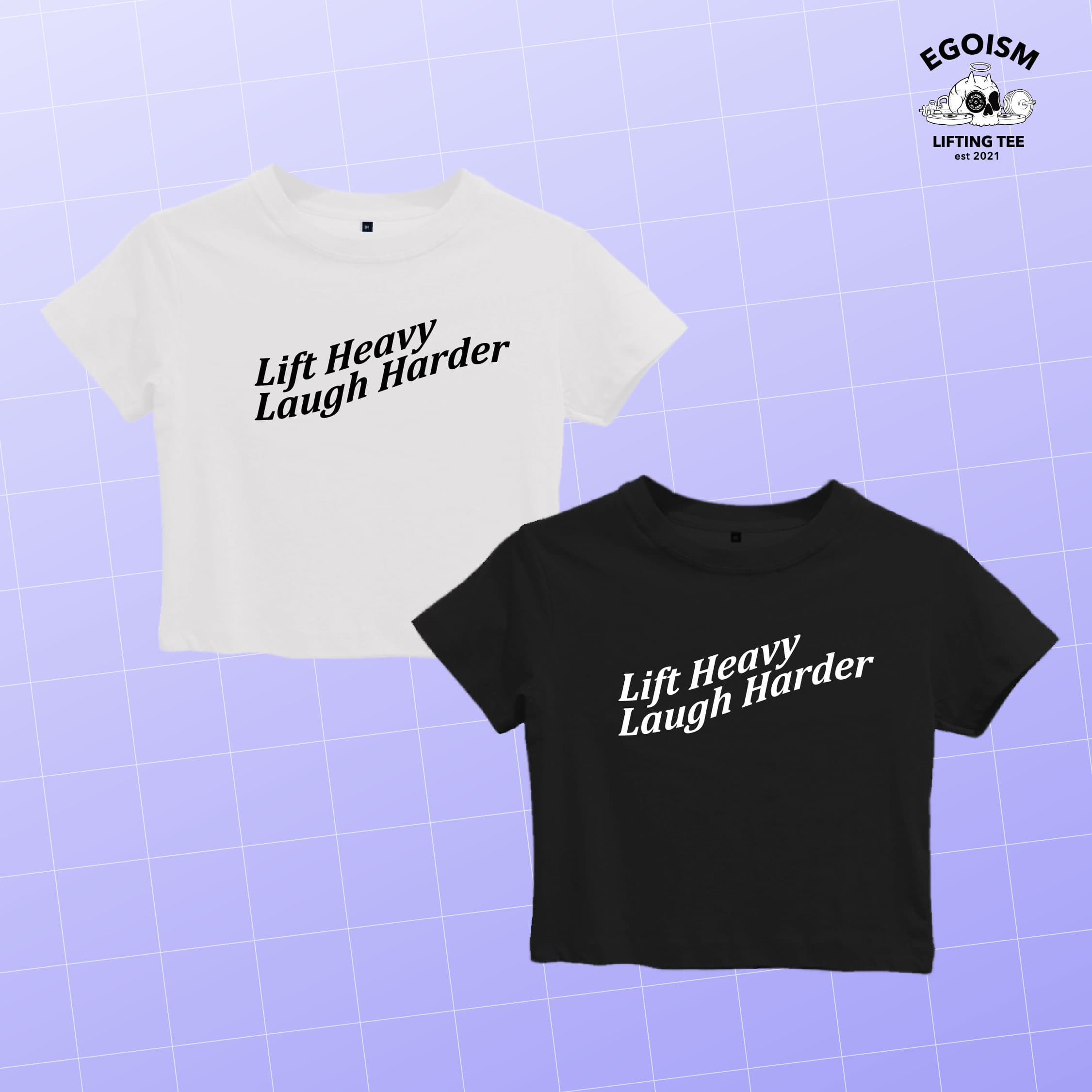 lift heavy laugh tshirt 2