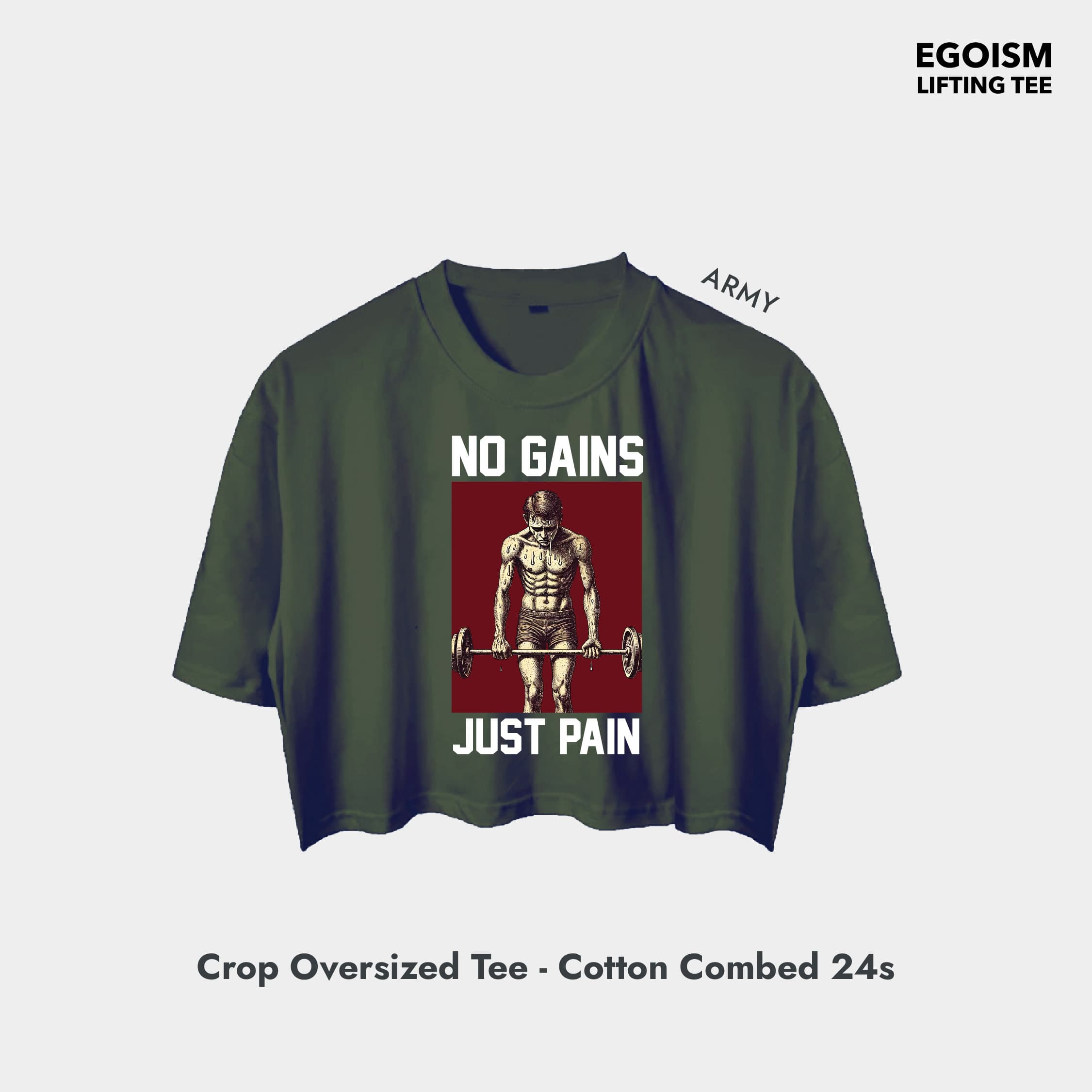 no gains tshirt