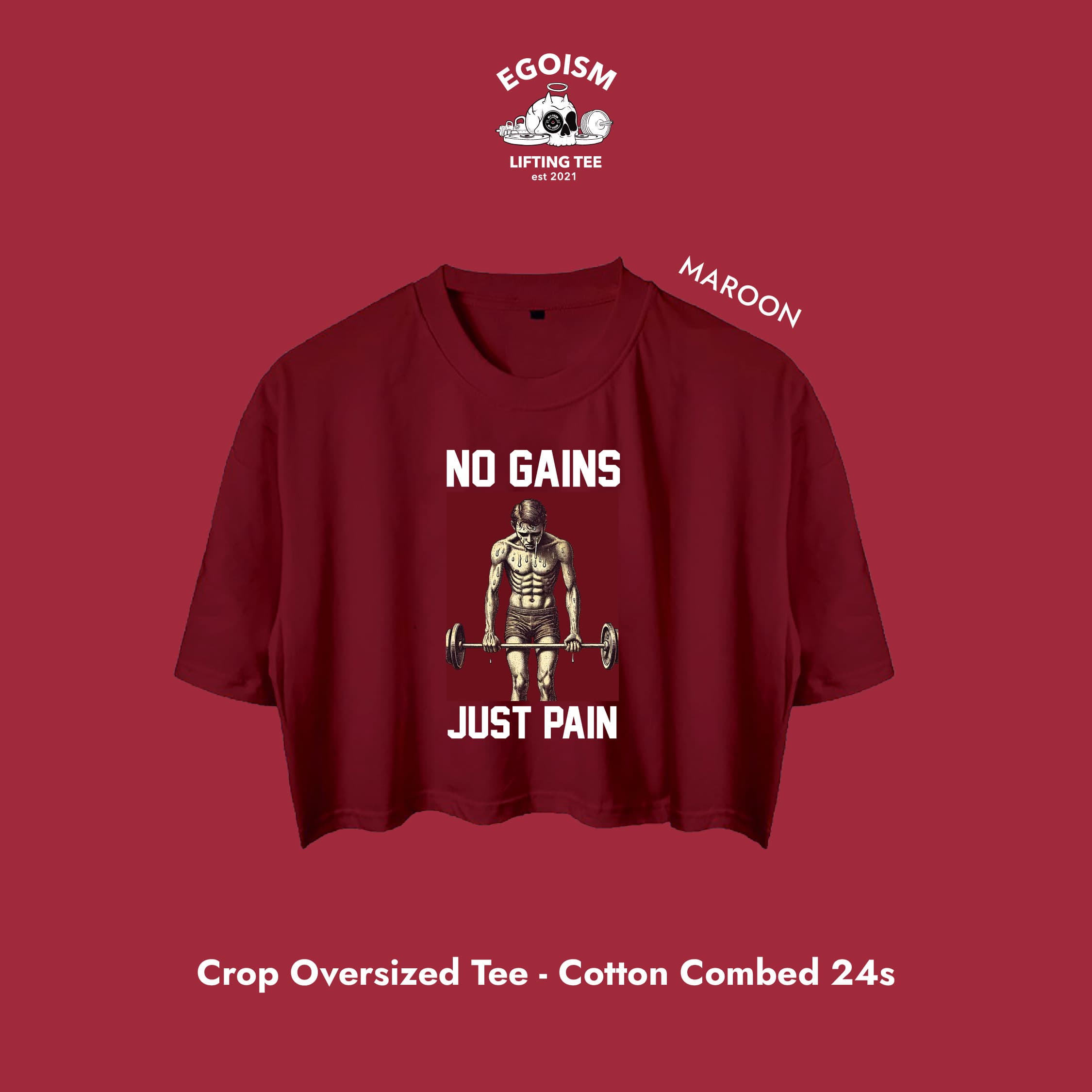 no gains tshirt 5