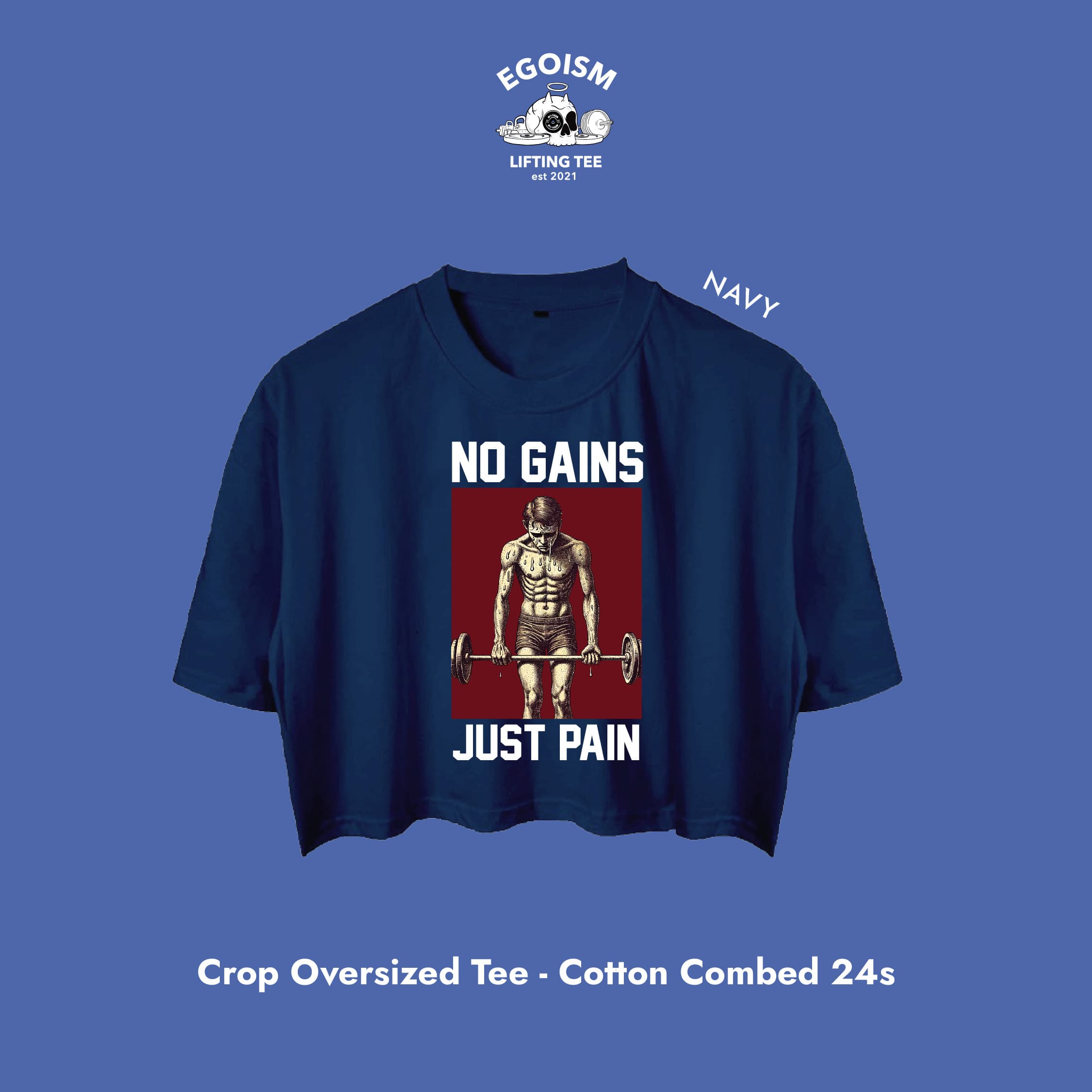 no gains tshirt 7