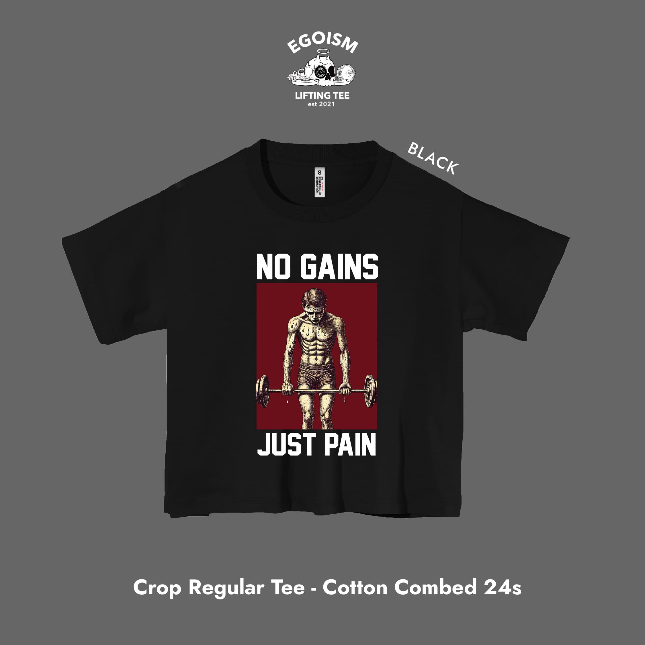 no gains tshirt 8