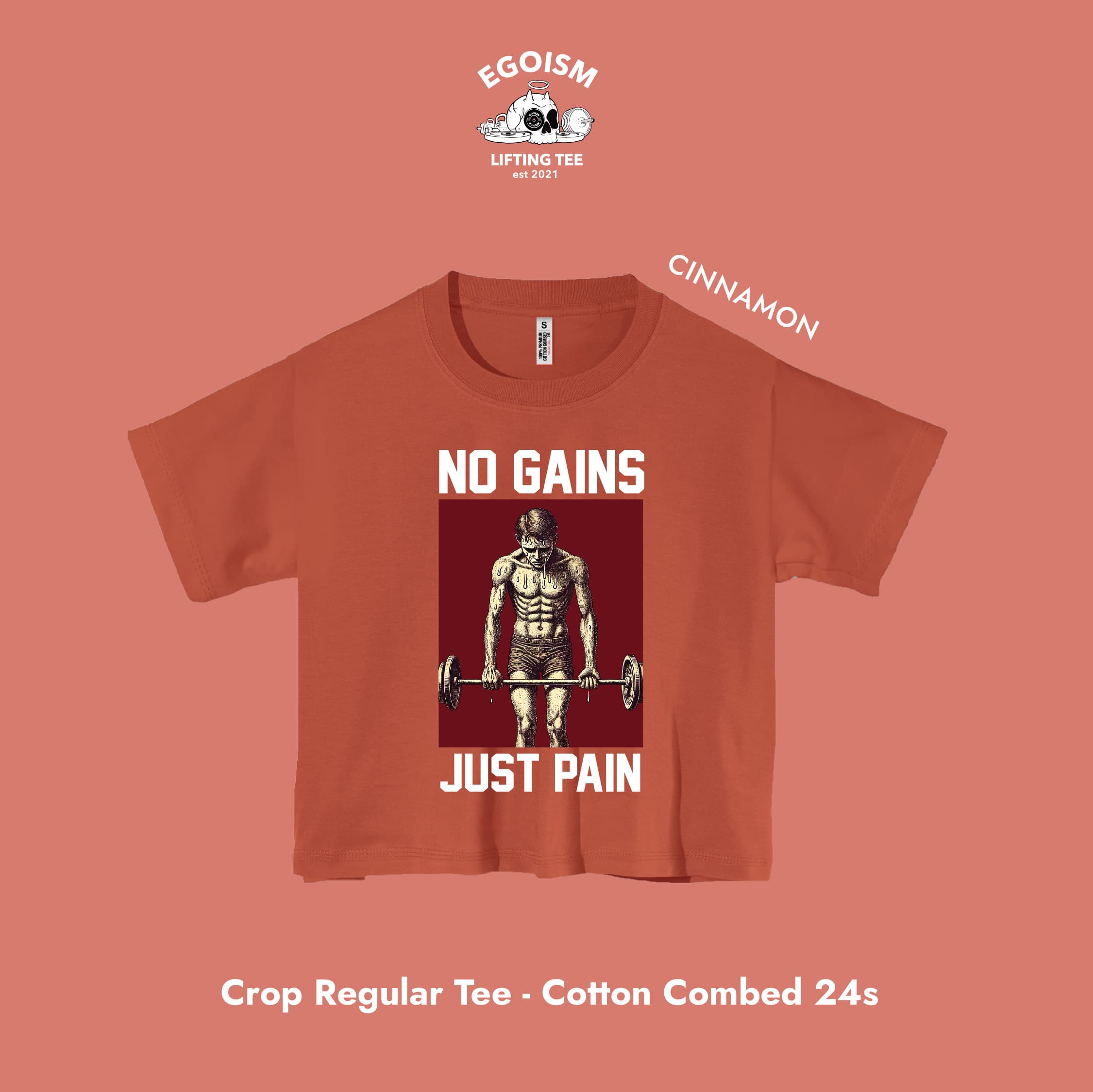 no gains tshirt 10