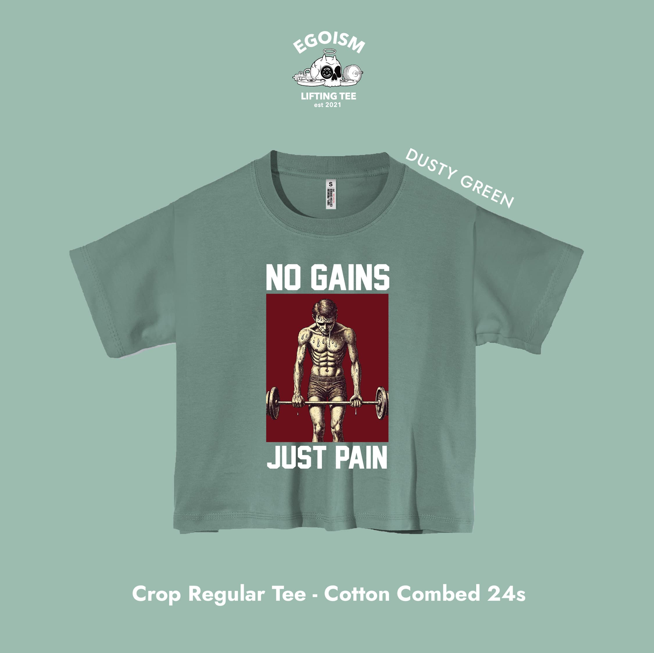 no gains tshirt 12