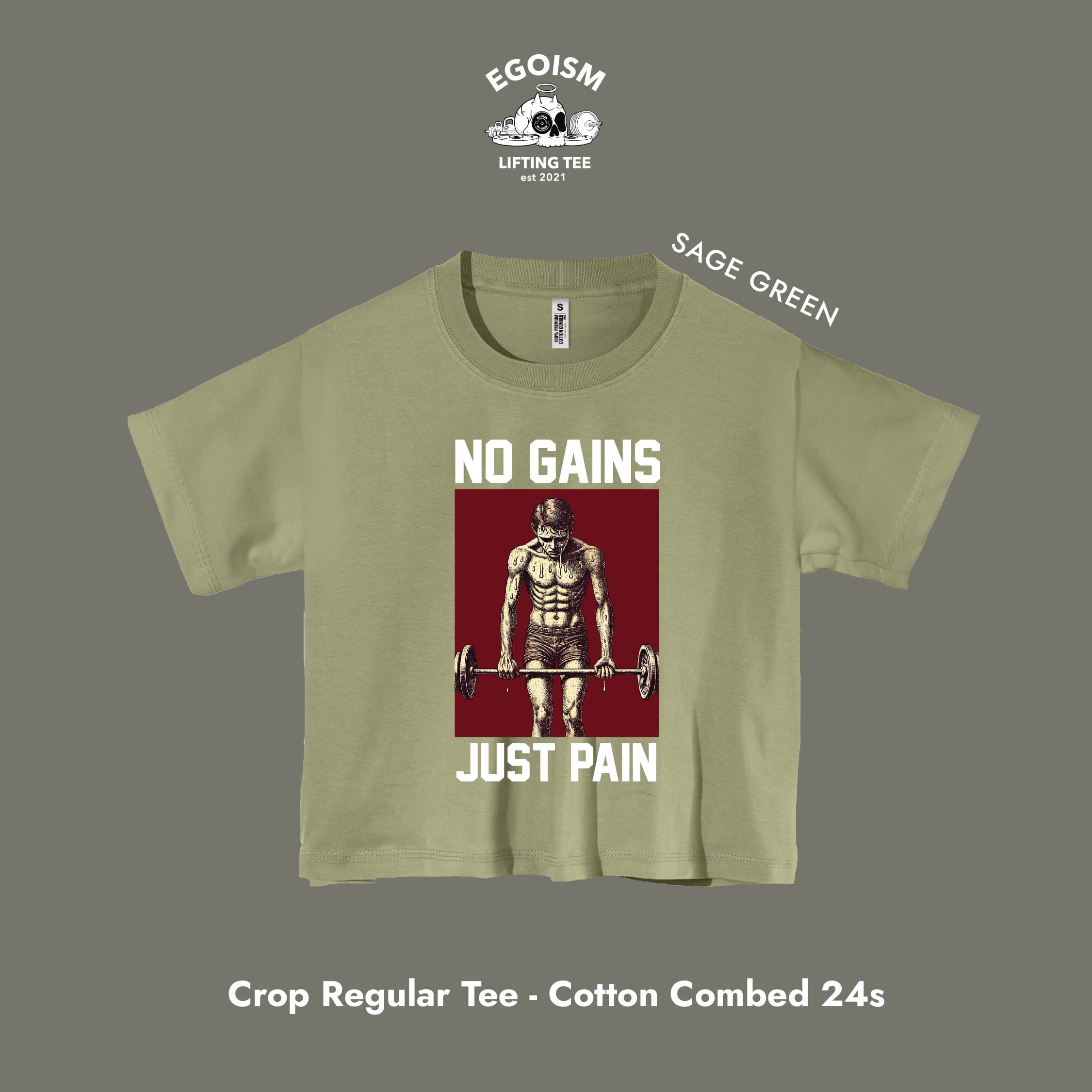 no gains tshirt 16