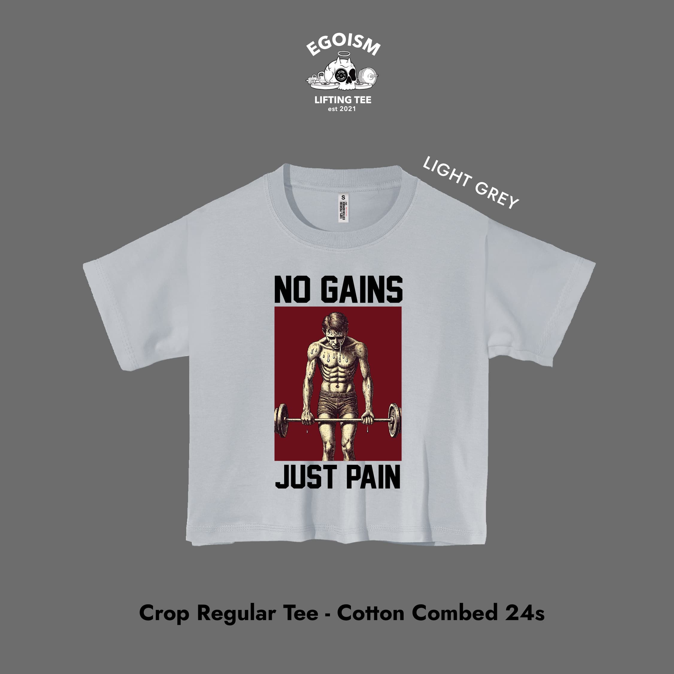 no gains tshirt 19