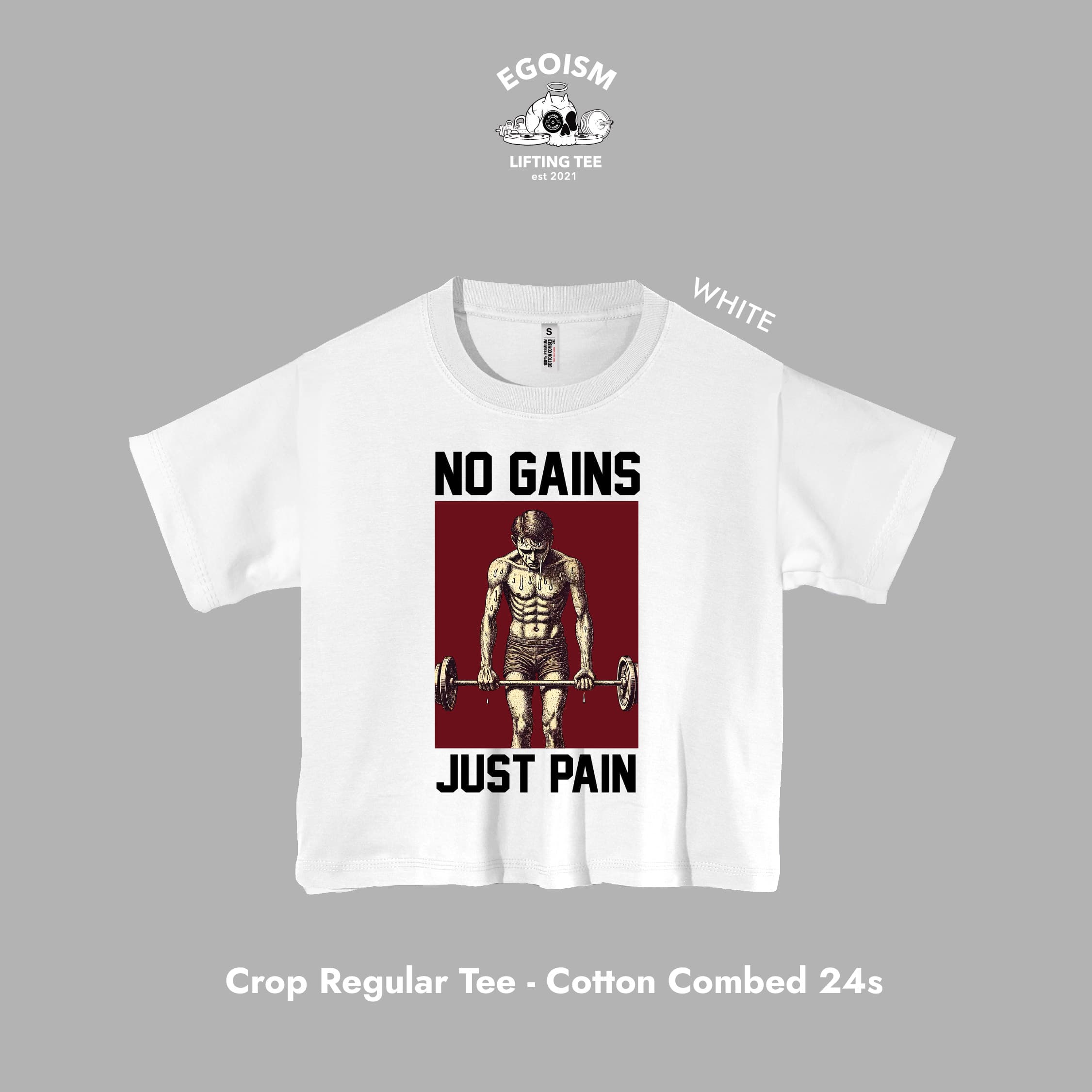no gains tshirt 21