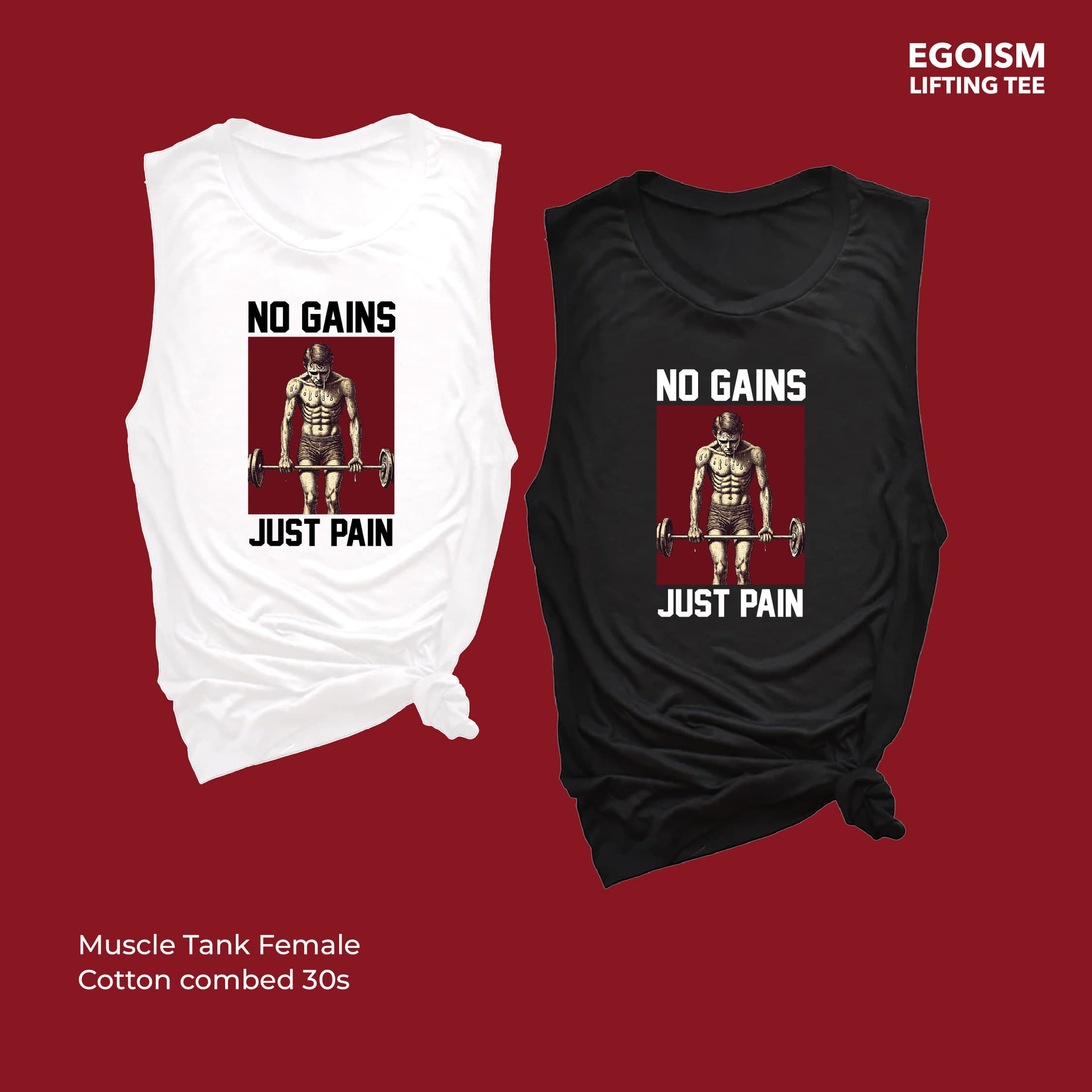no gains tshirt 22