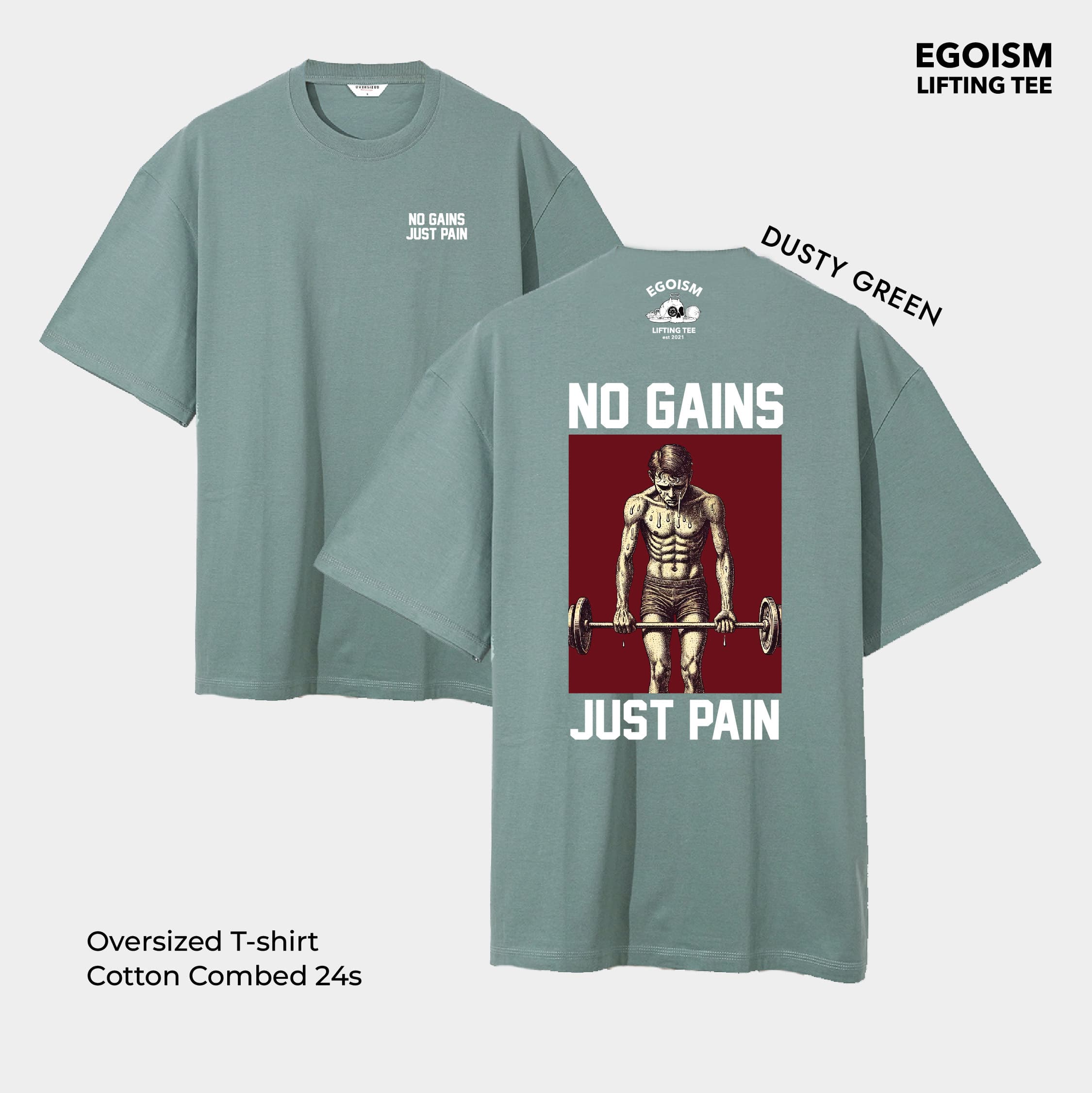 no gains tshirt 27