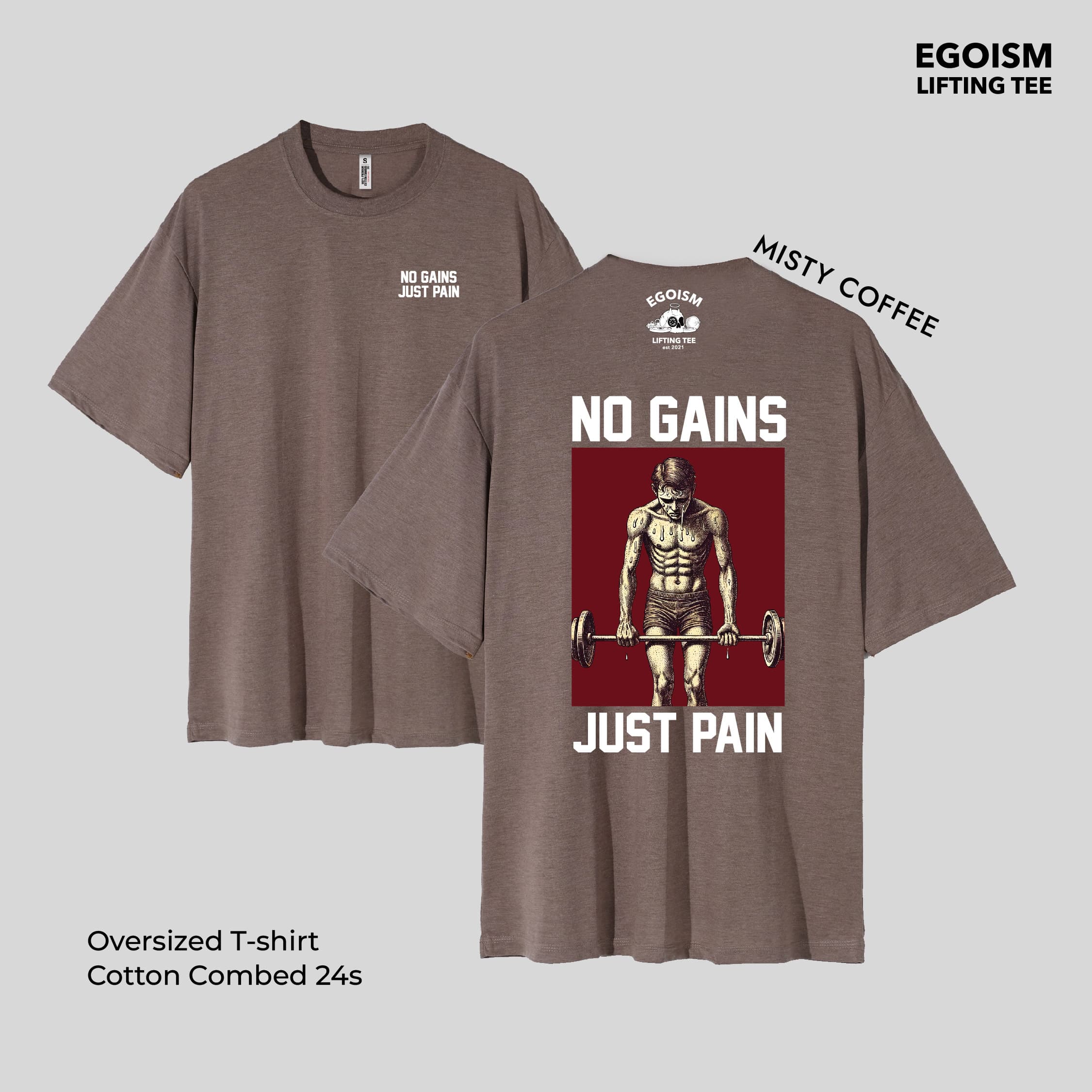 no gains tshirt 28