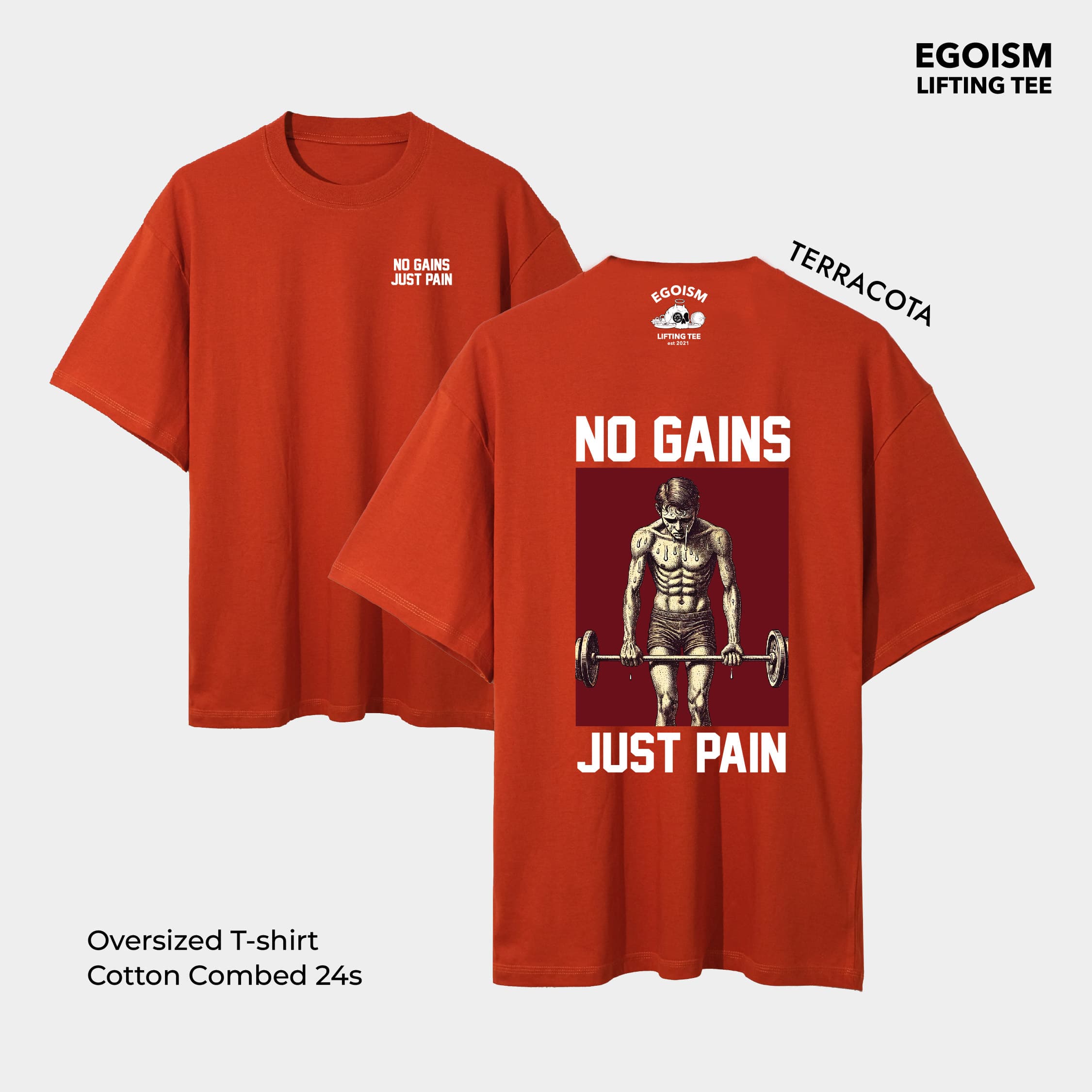 no gains tshirt 35
