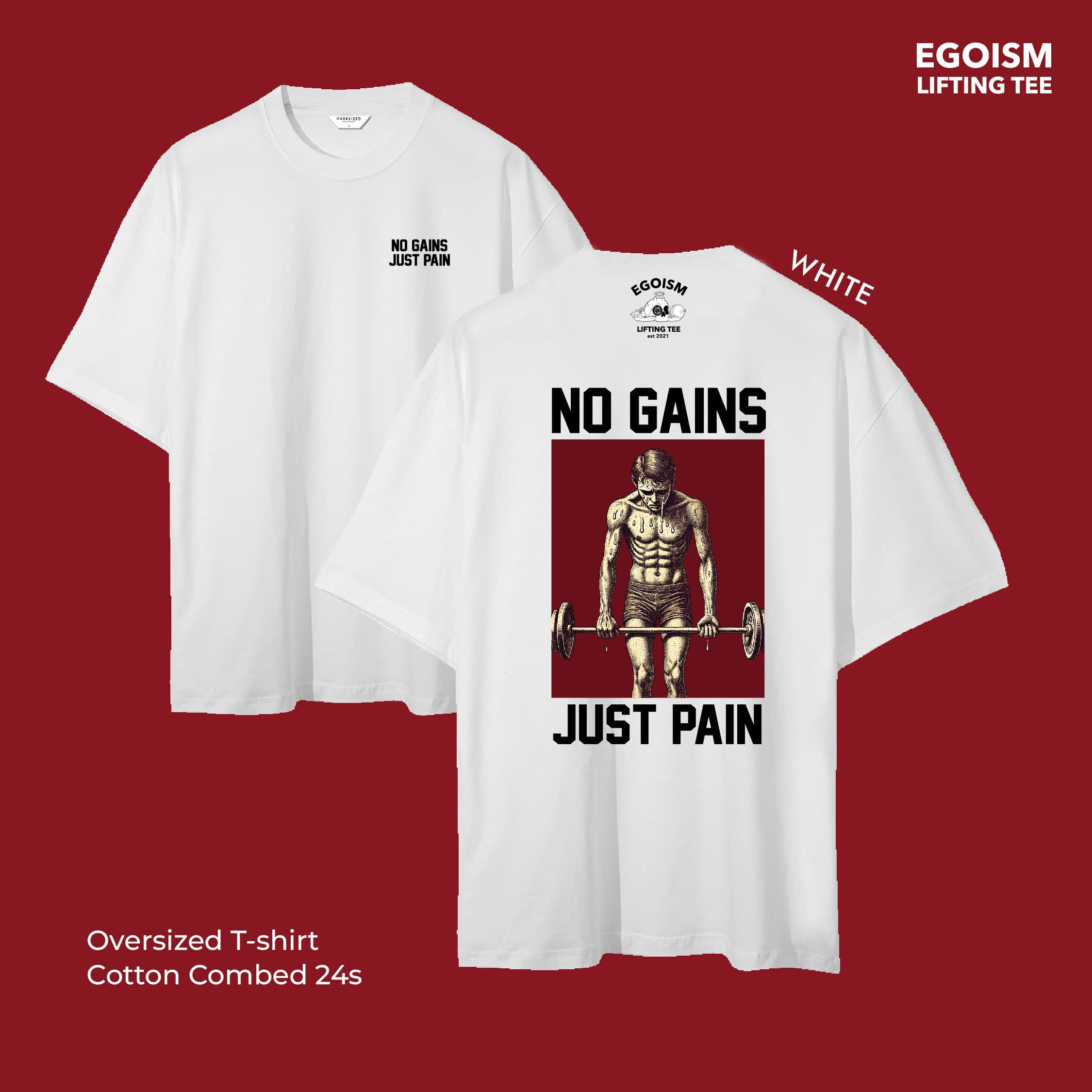 no gains tshirt 36