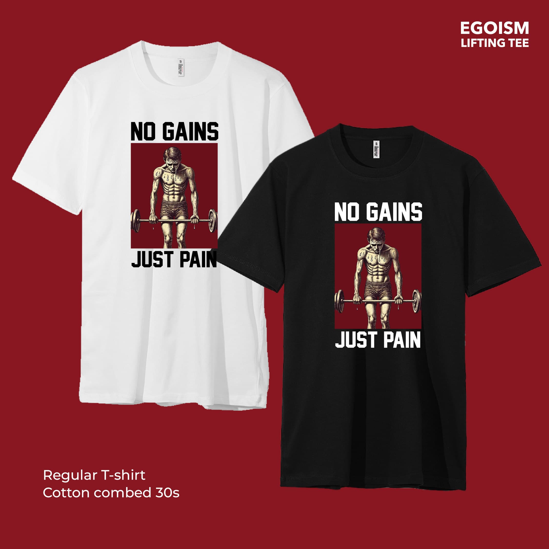 no gains tshirt 39