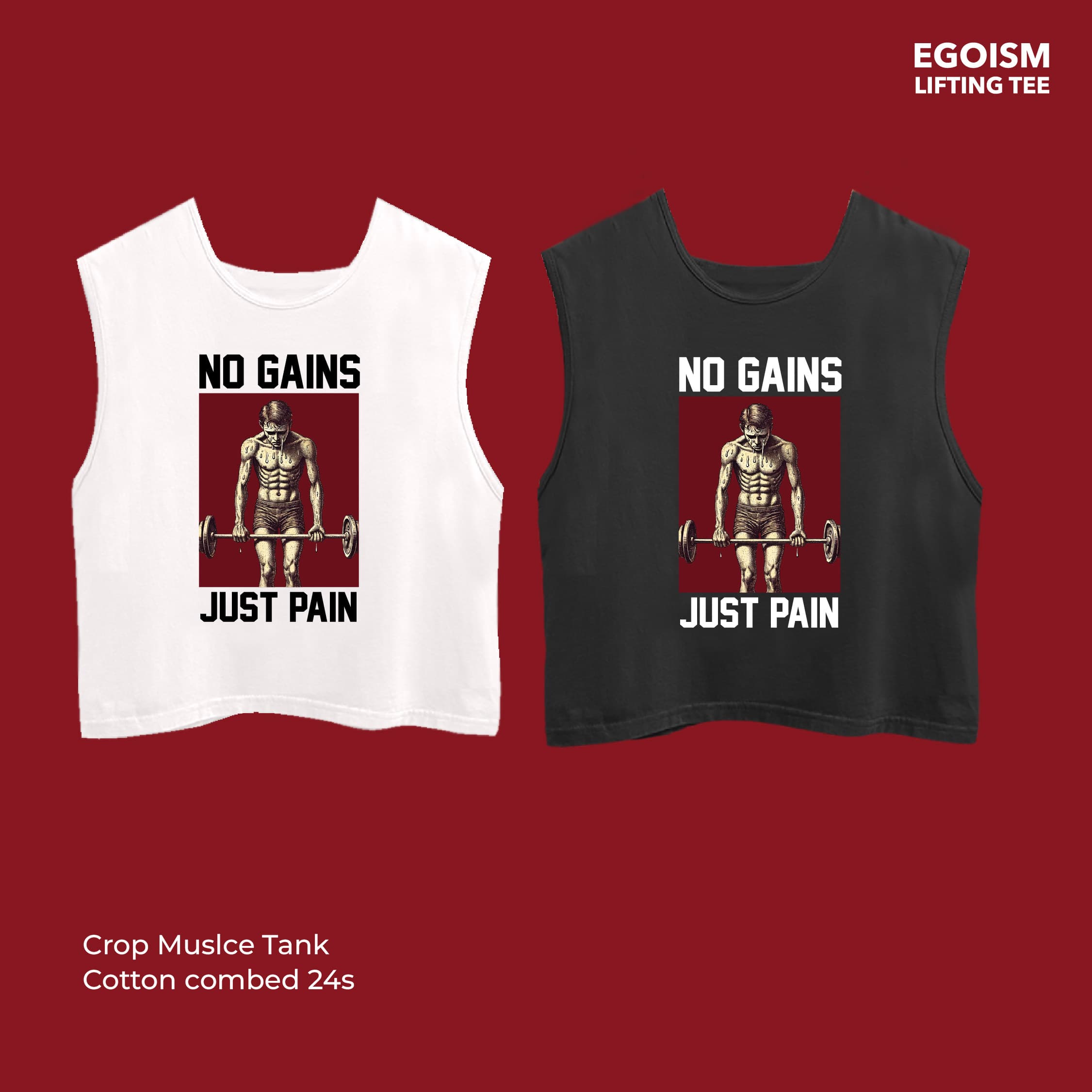 no gains tshirt 40