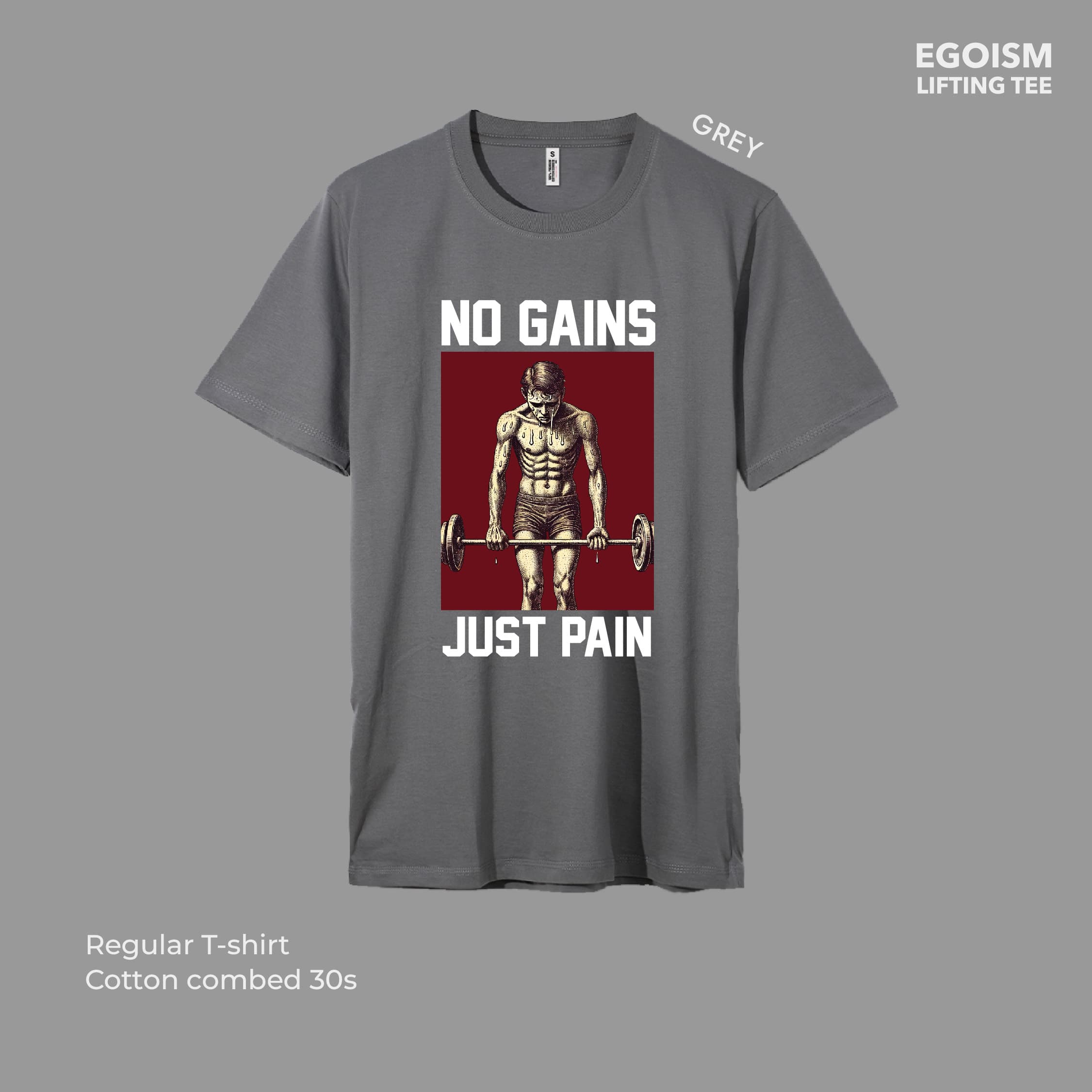 no gains tshirt 43