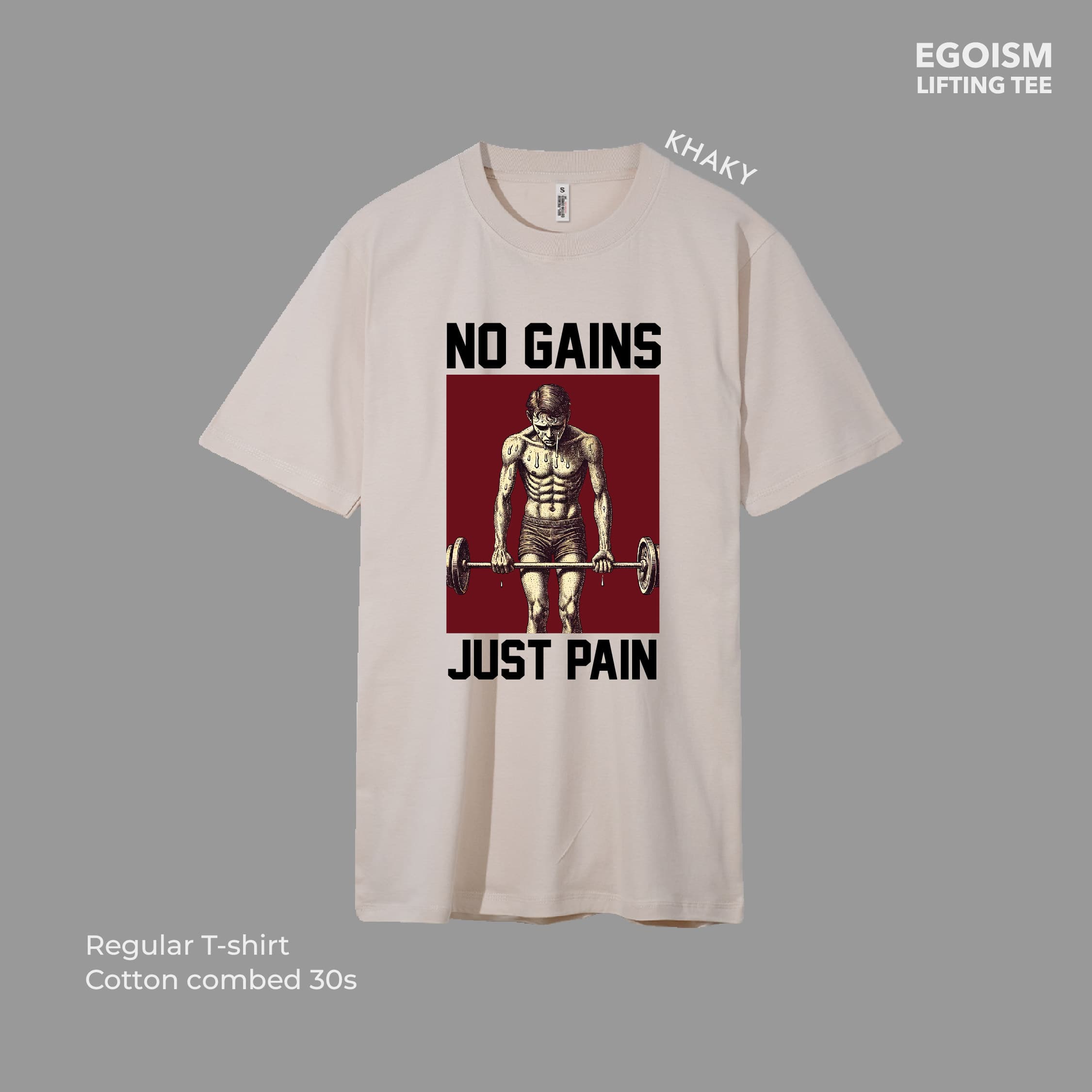 no gains tshirt 49