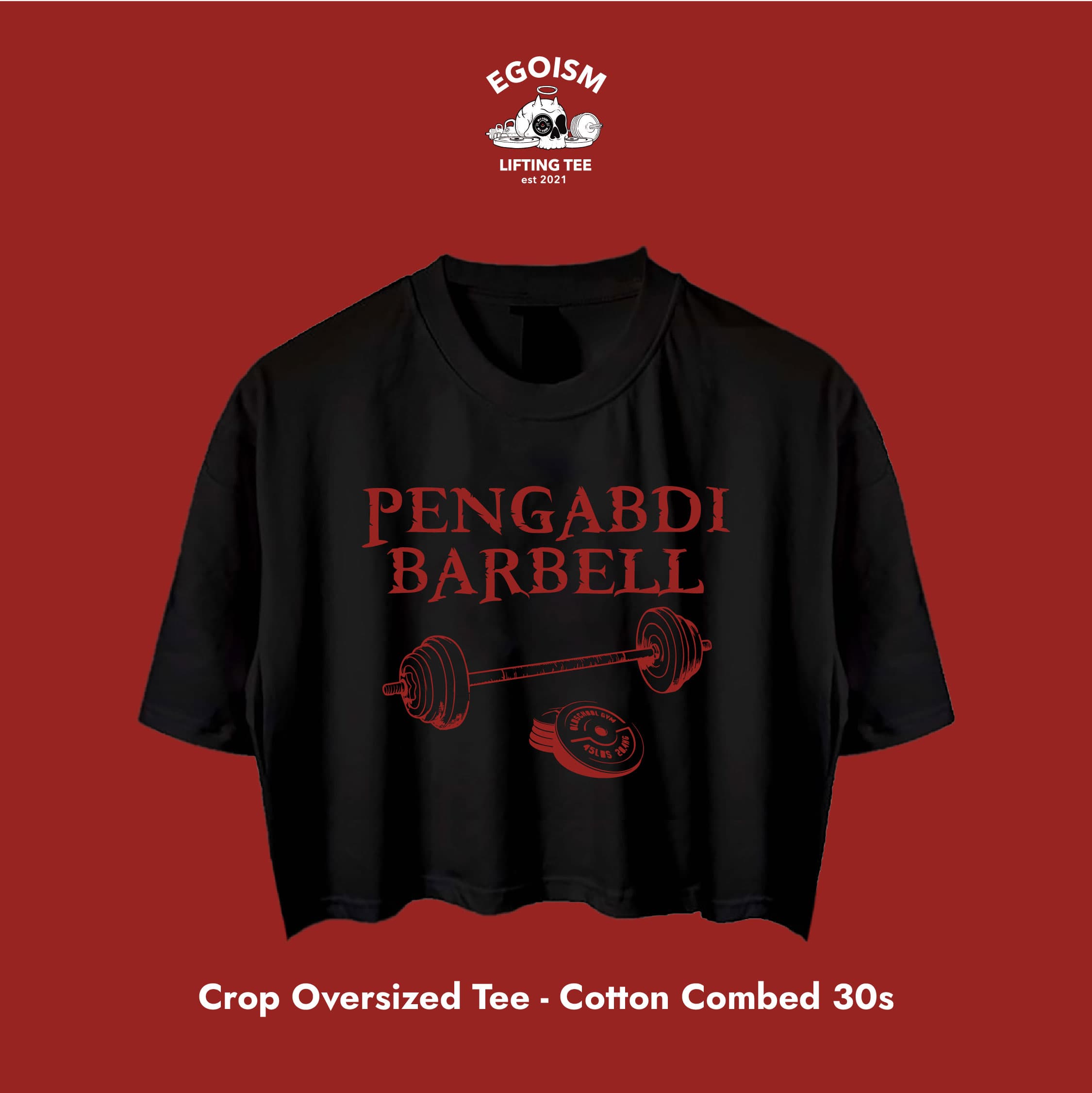 Pengabdi barbell tshirt