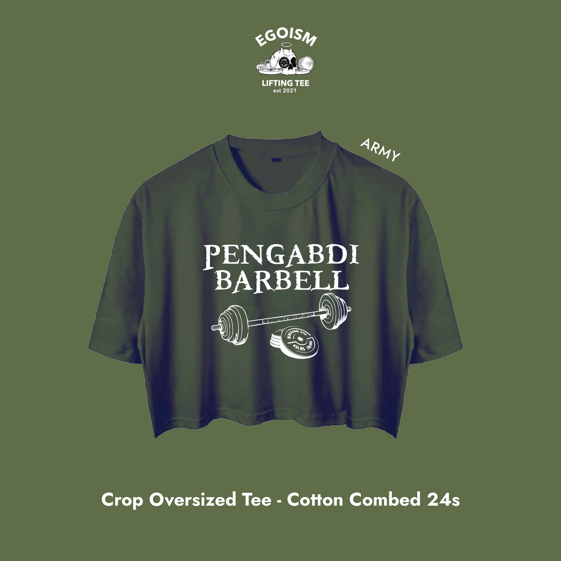 Pengabdi barbell tshirt 2