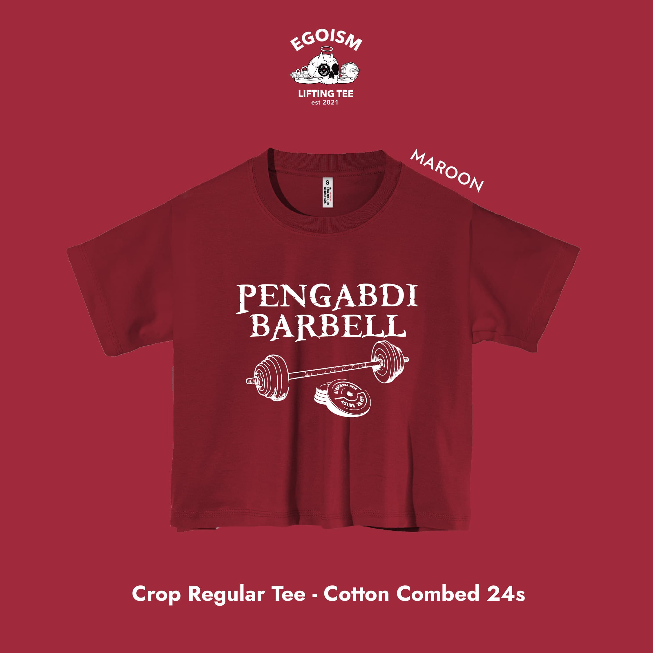 Pengabdi barbell tshirt 23