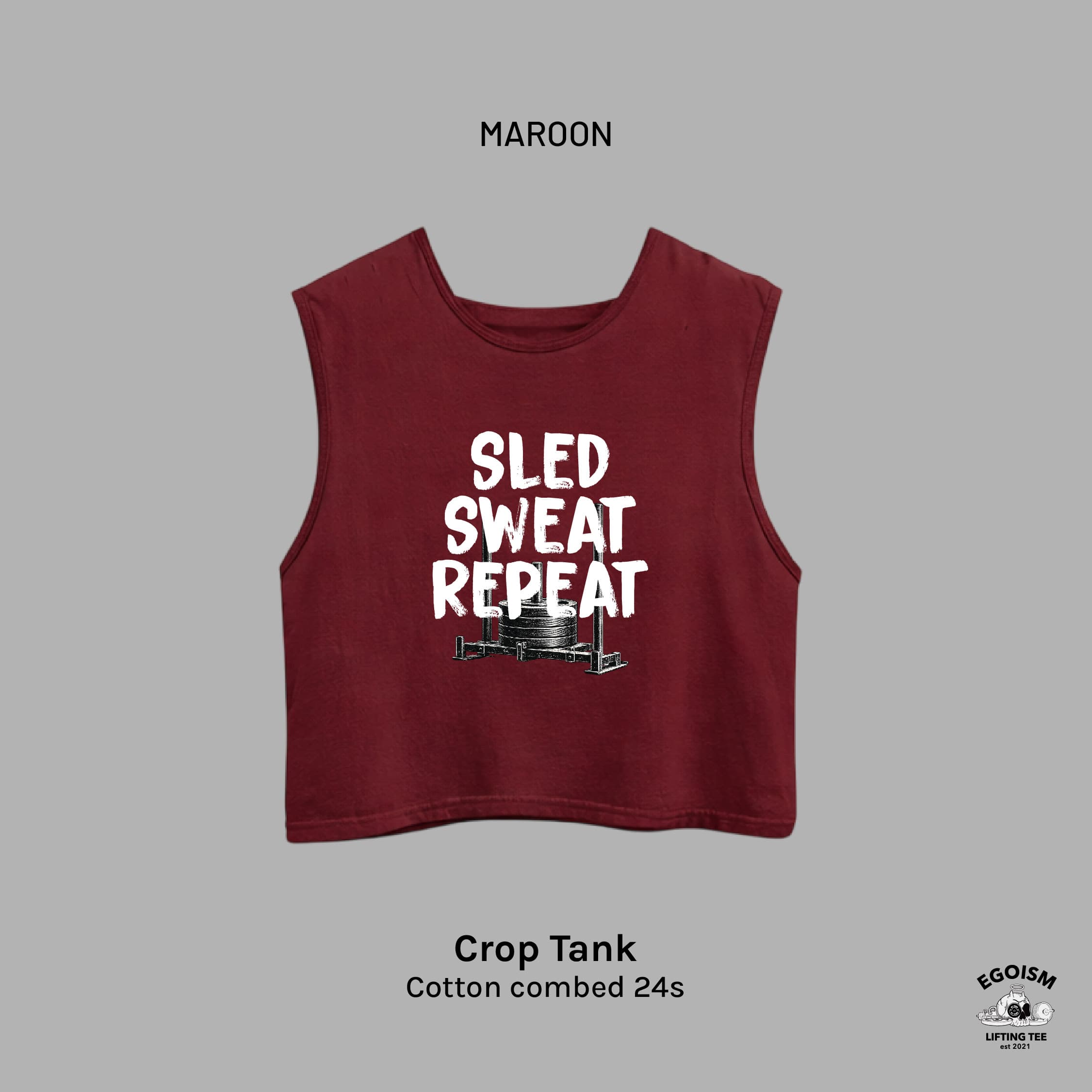 SLED SWEAT REPEAT - CROP REGULAR FIT 2