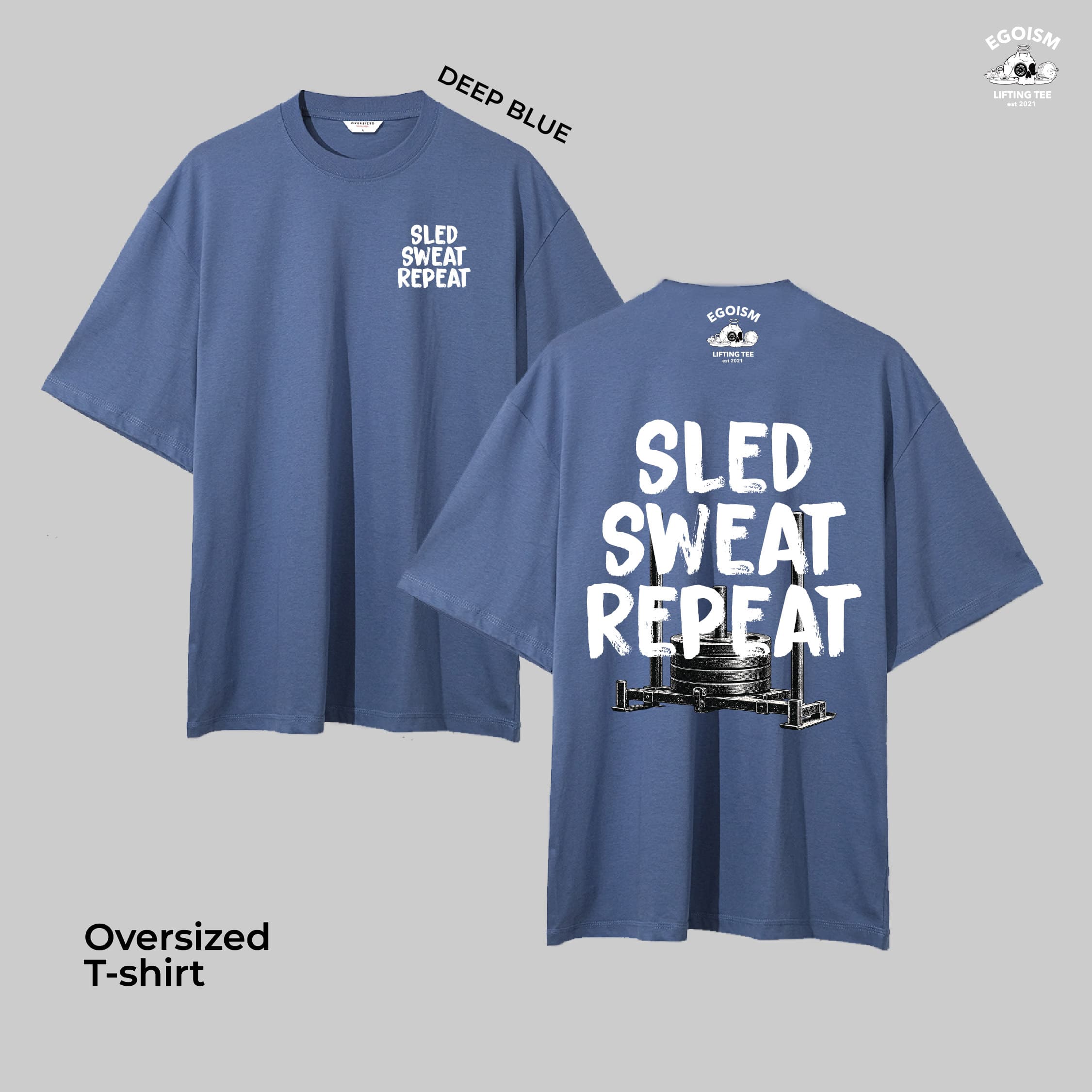 SLED SWEAT REPEAT - OVERSIZED TSHIRT 3