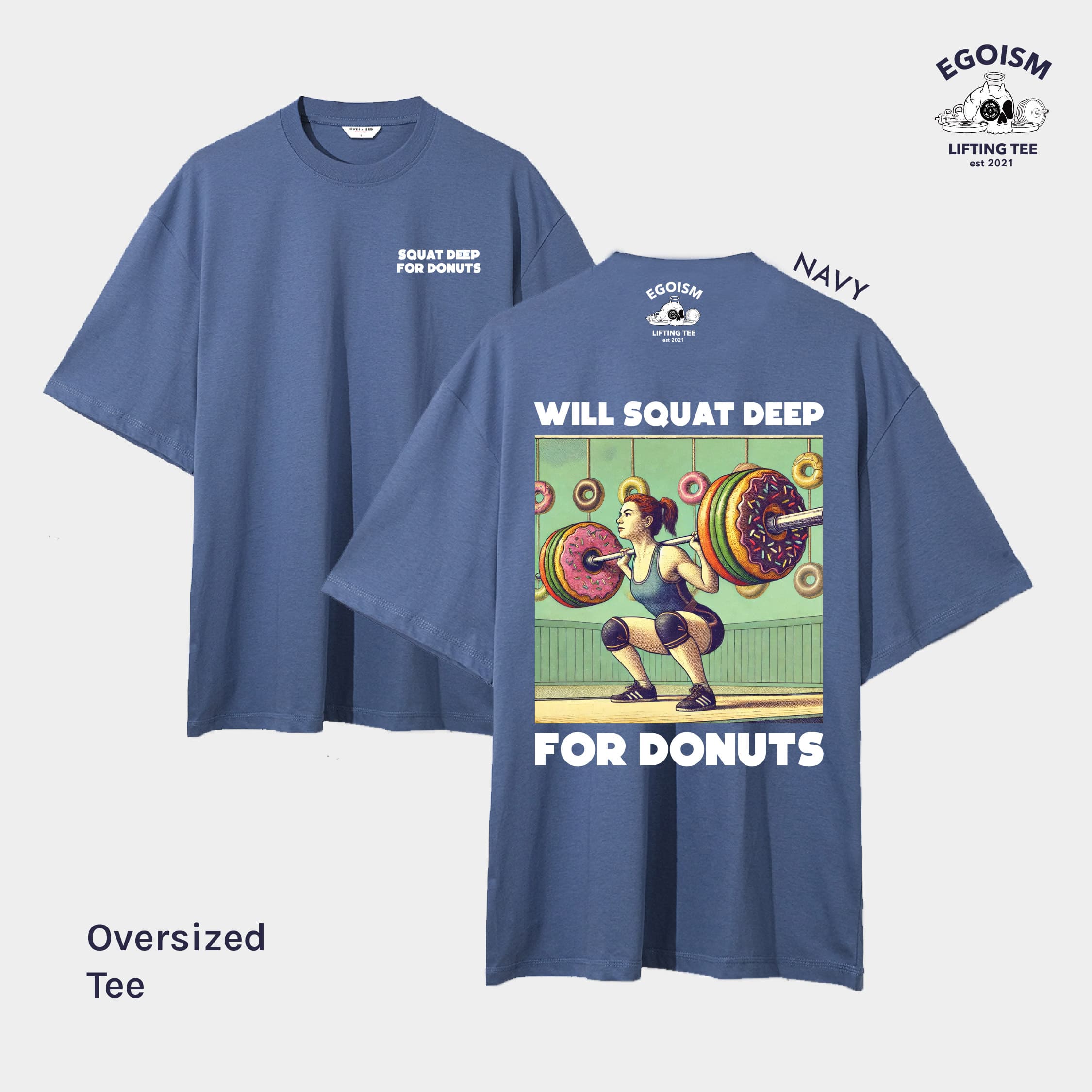 squat for donut tshirt 30