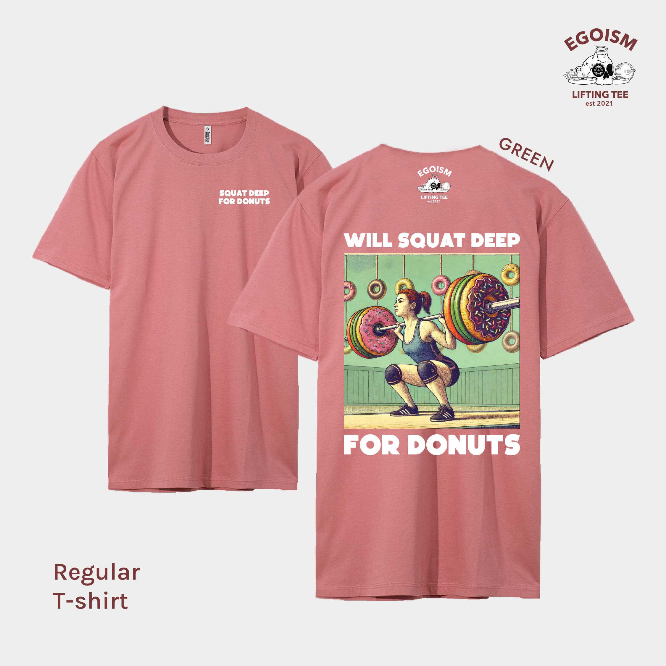squat for donut tshirt 50