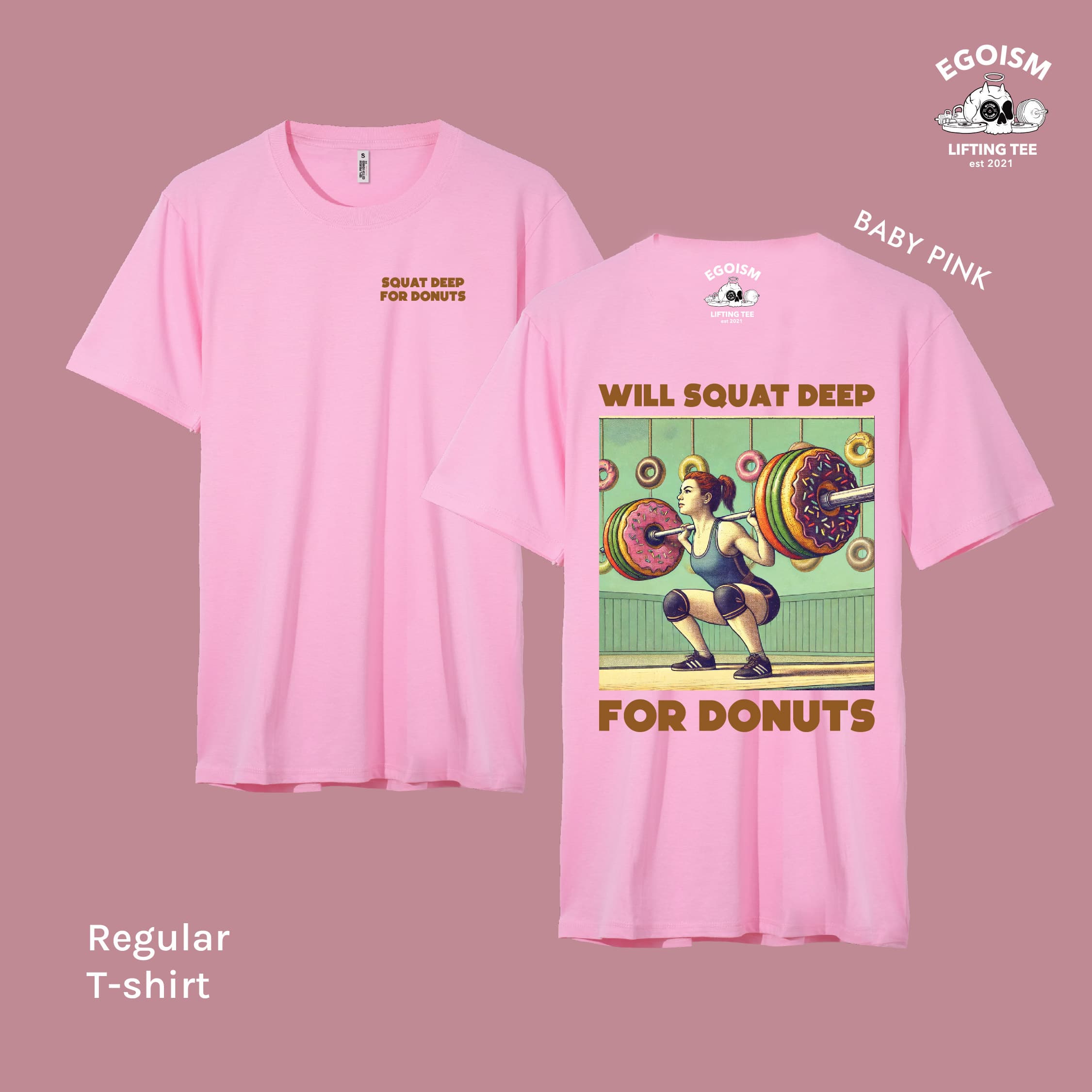 squat for donut tshirt 52