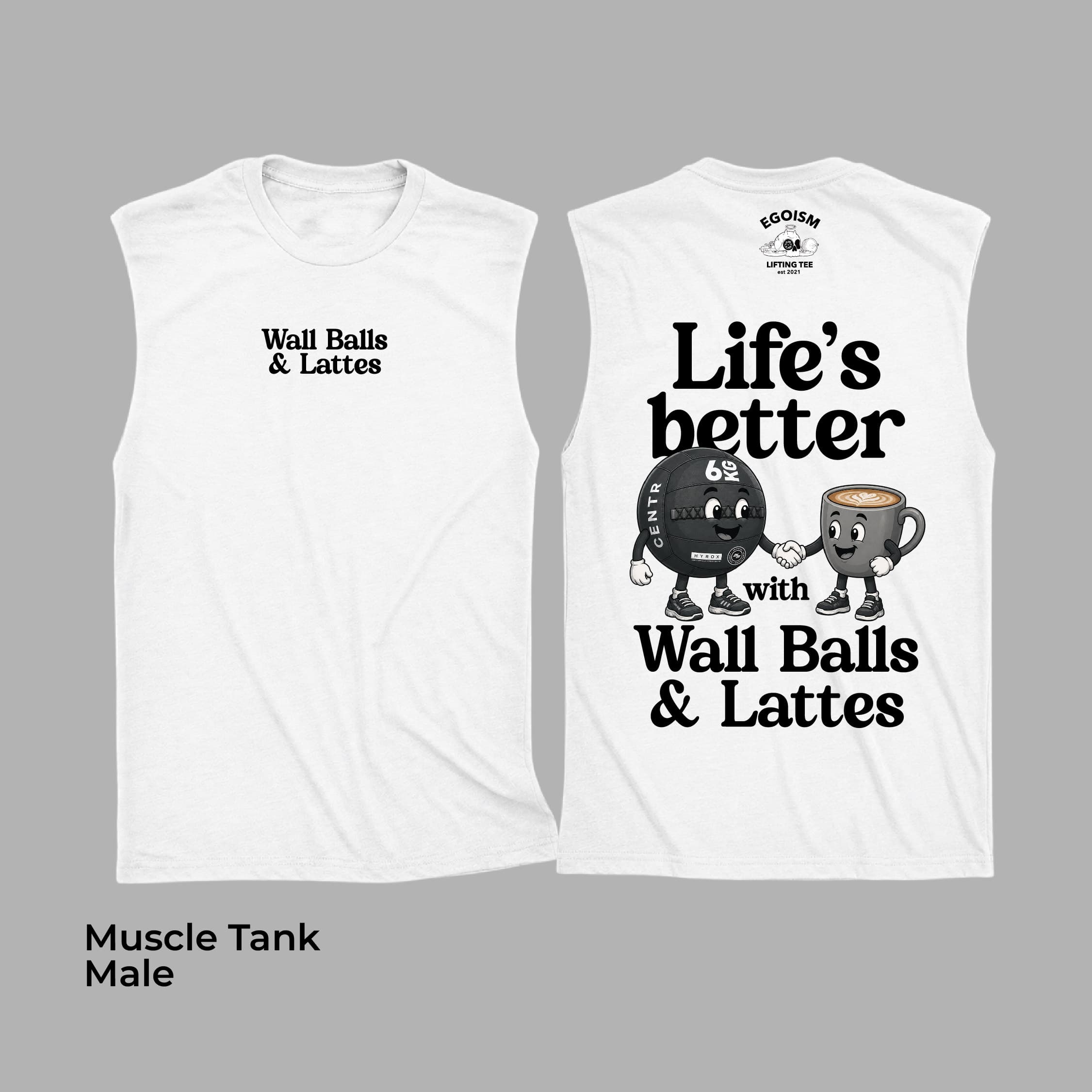 WALLBALLS & LATTE - MUSCLE TANK