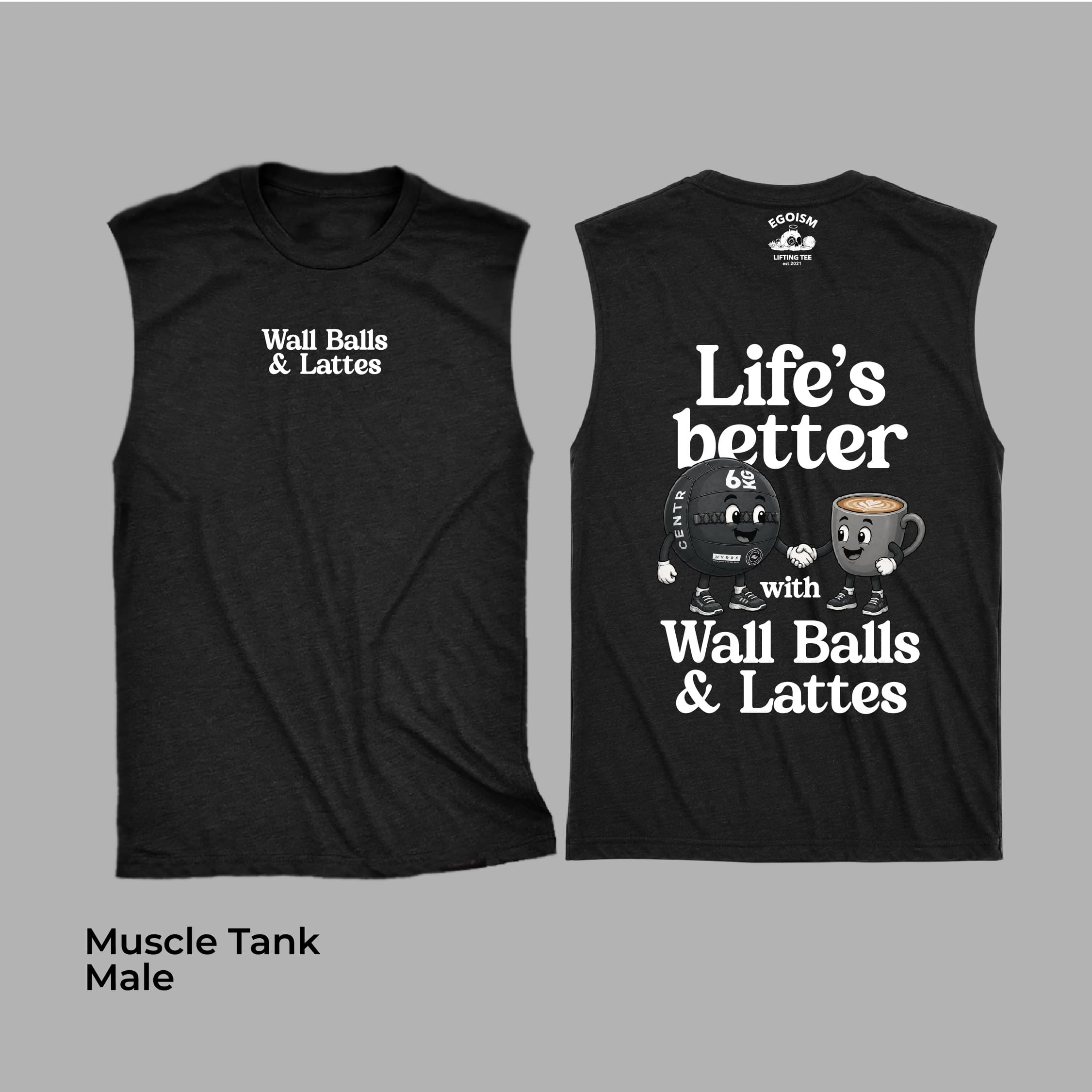 WALLBALLS & LATTE - MUSCLE TANK alternate