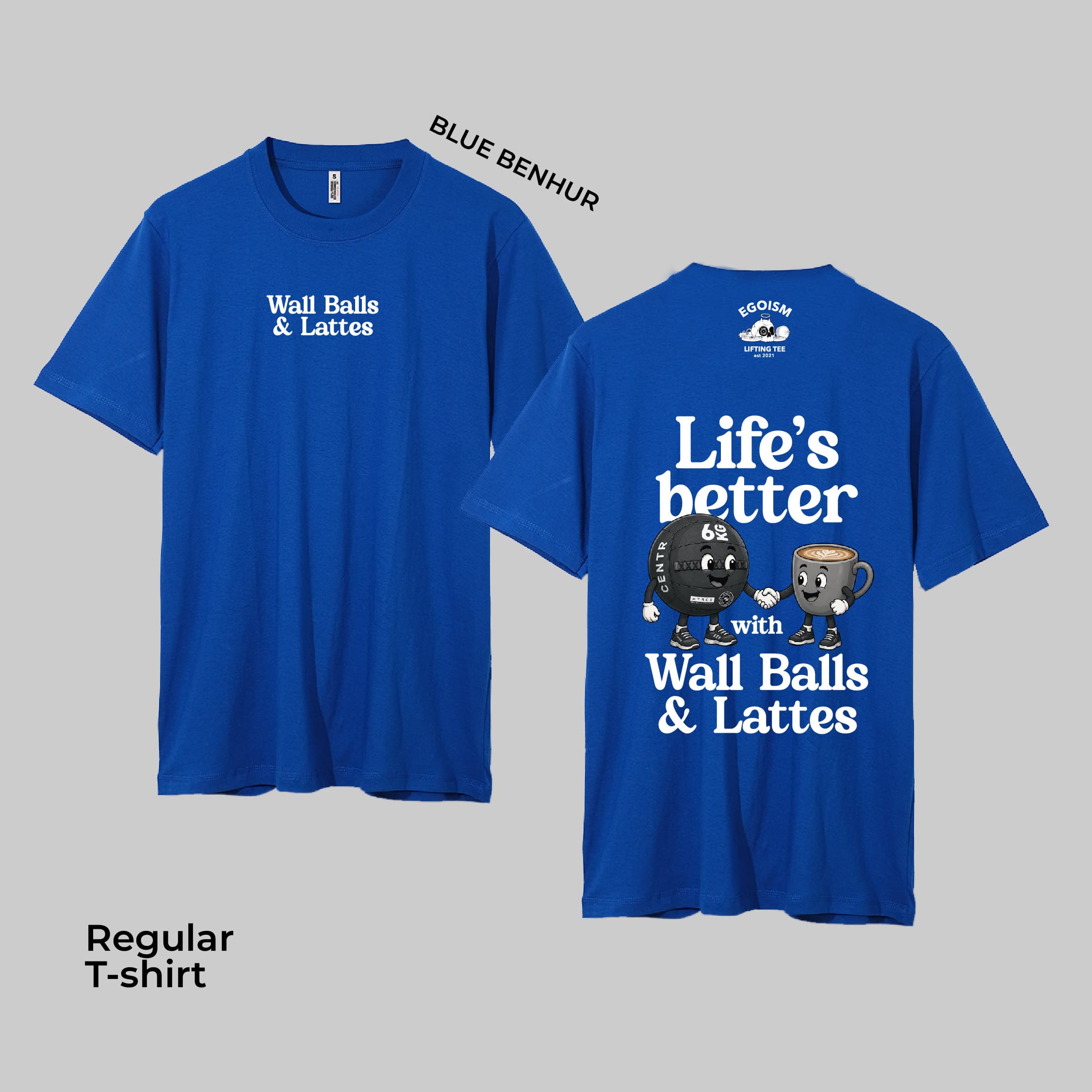 WALLBALLS & LATTE - REGULAR TSHIRT alternate