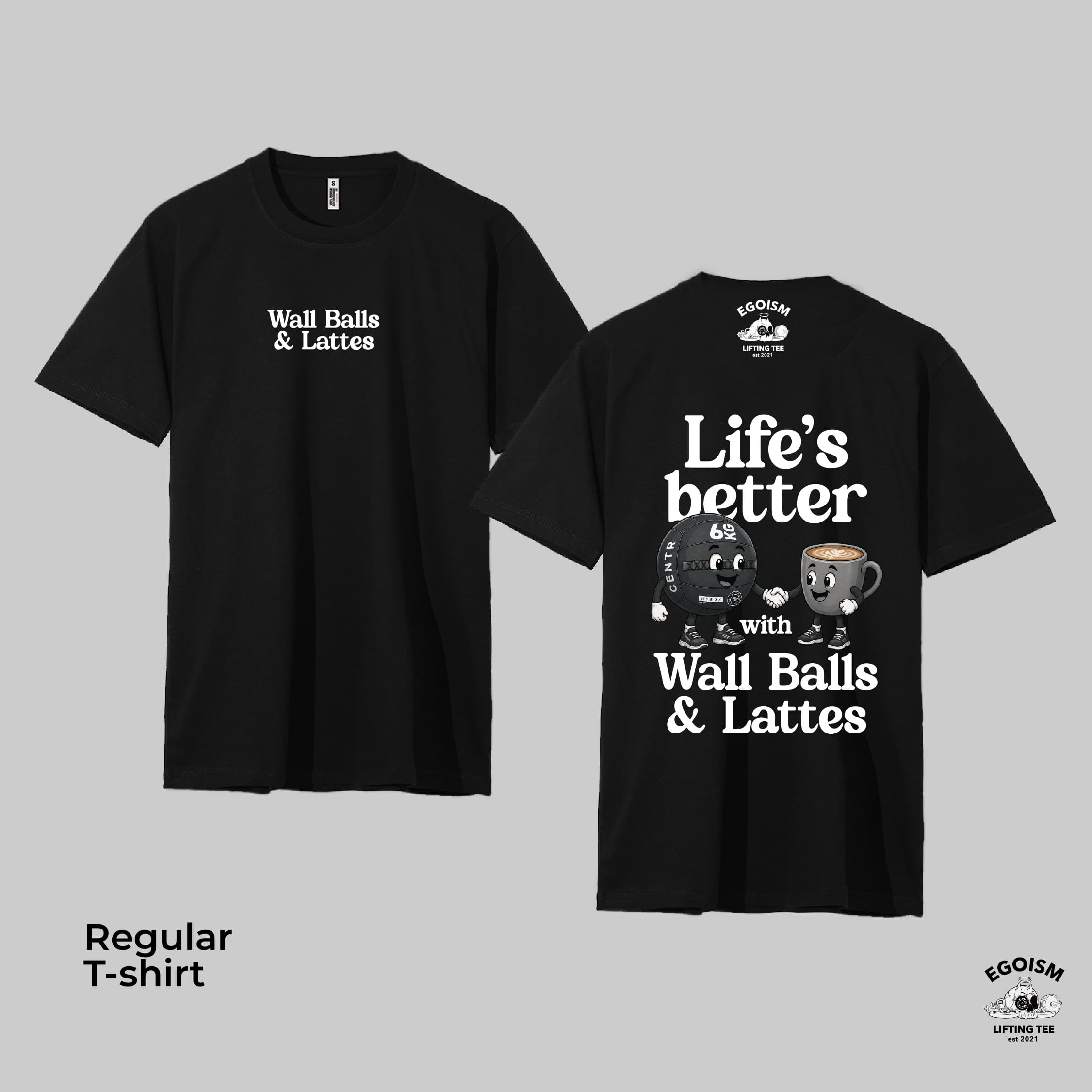 WALLBALLS & LATTE - REGULAR TSHIRT 6