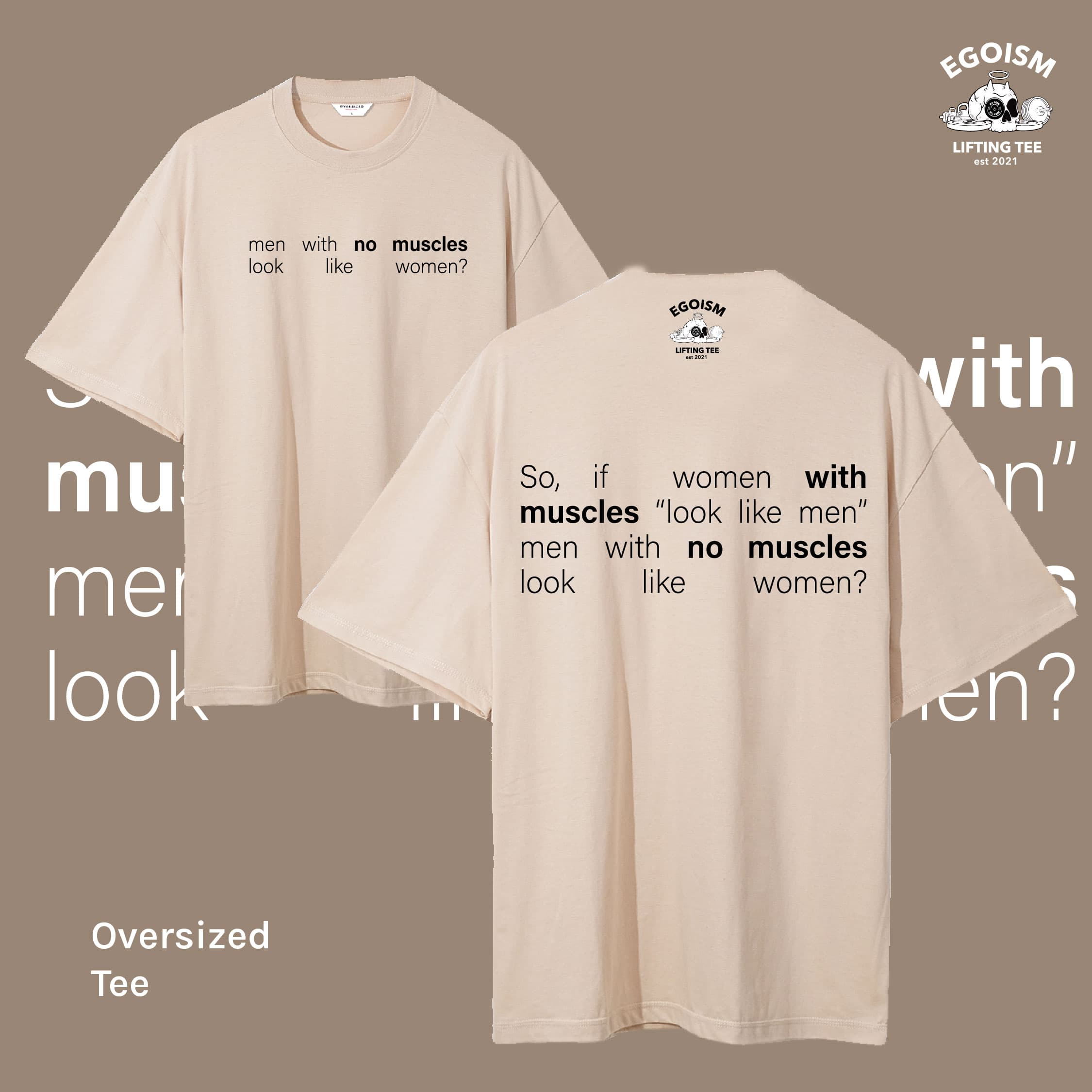 Women with muscle tshirt 35