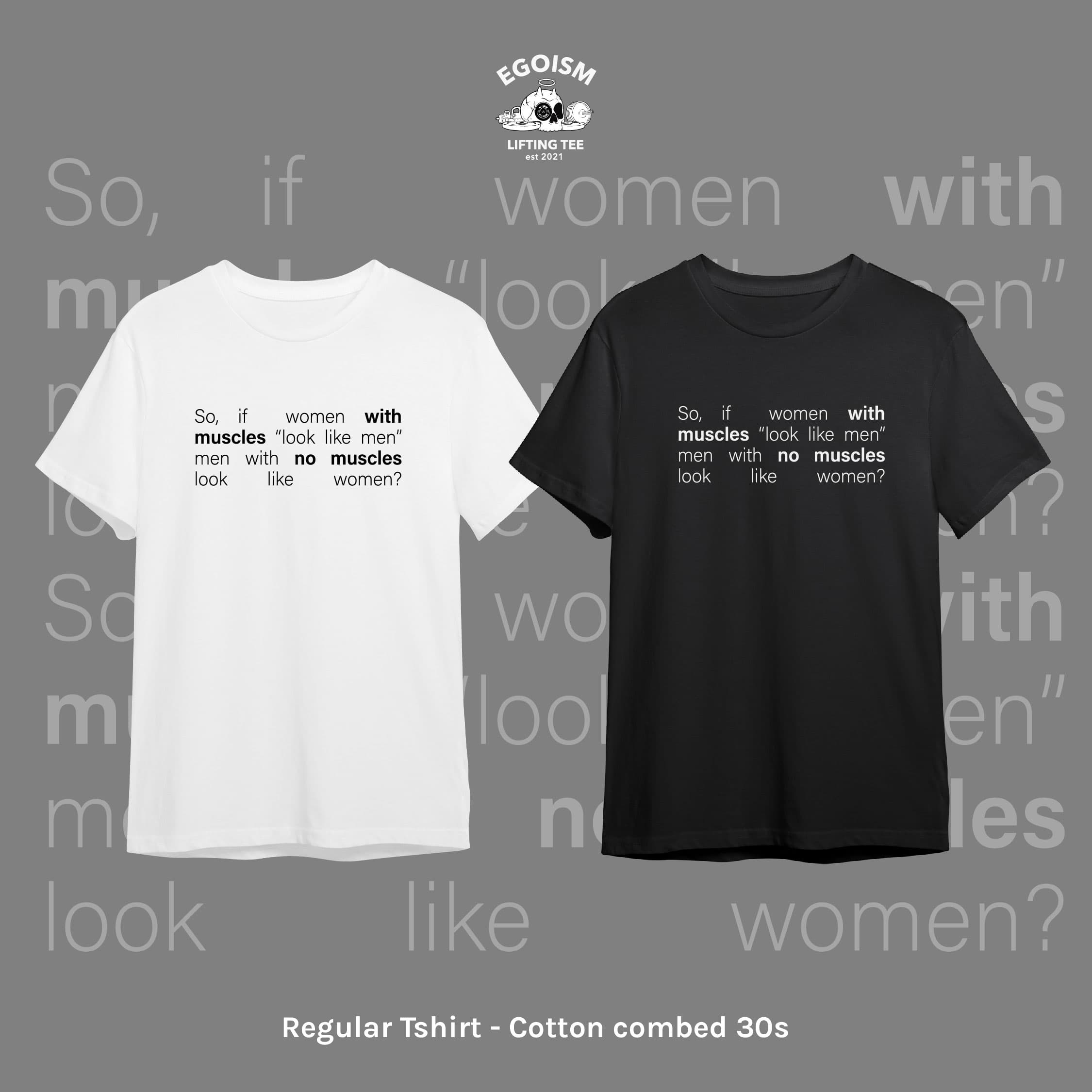 Women with muscle tshirt 37
